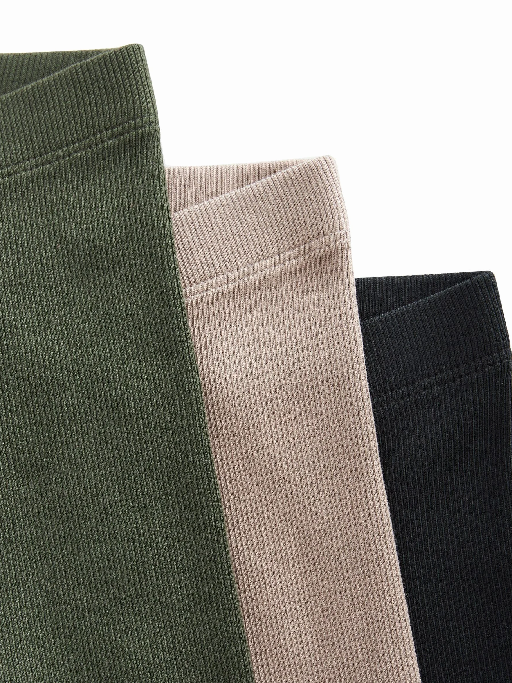 NEXT Niños Pack de 3 Leggings de Punto Acanalado