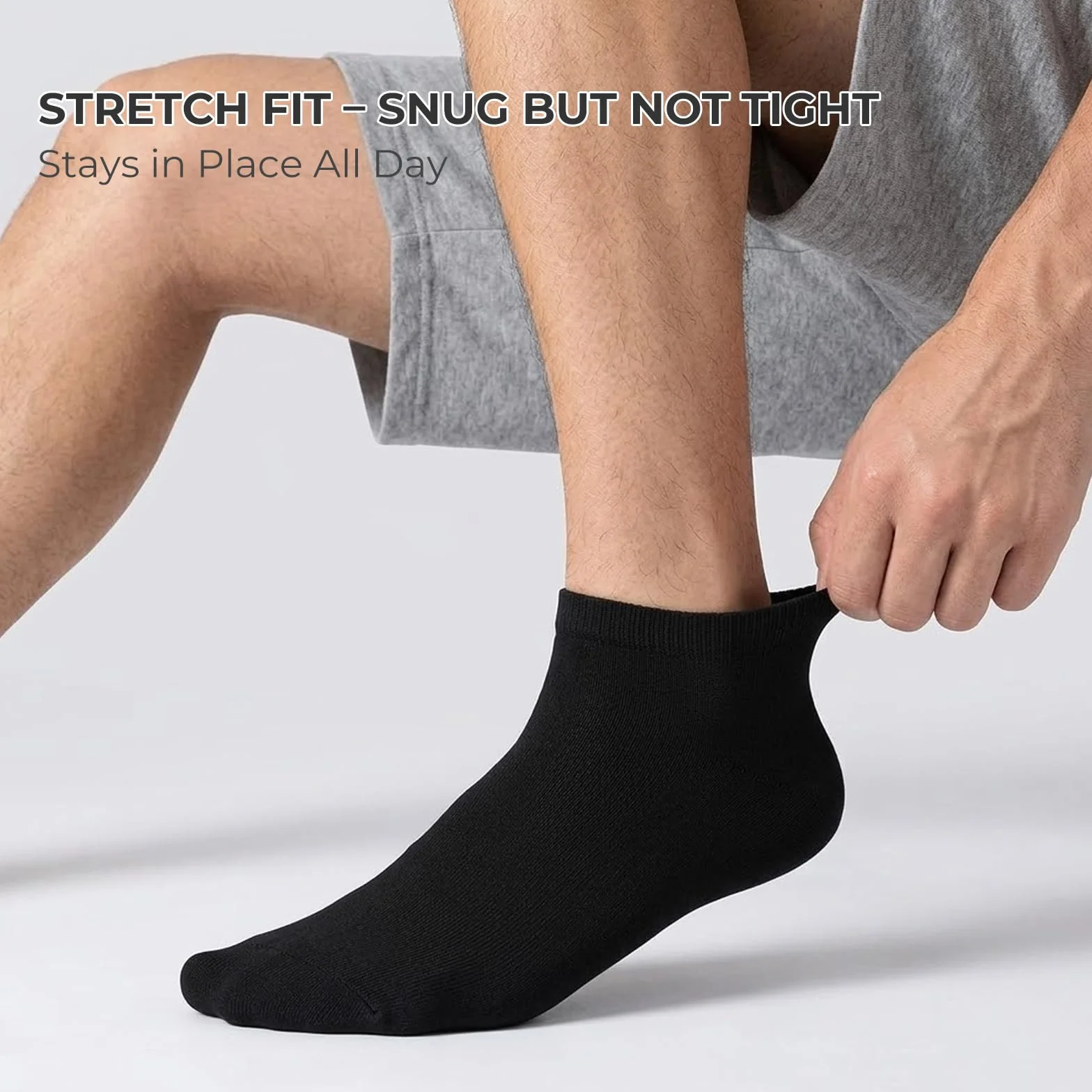 Calcetines Tobilleros de Algodón Peinado Suave Transpirables para Hombre y Mujer