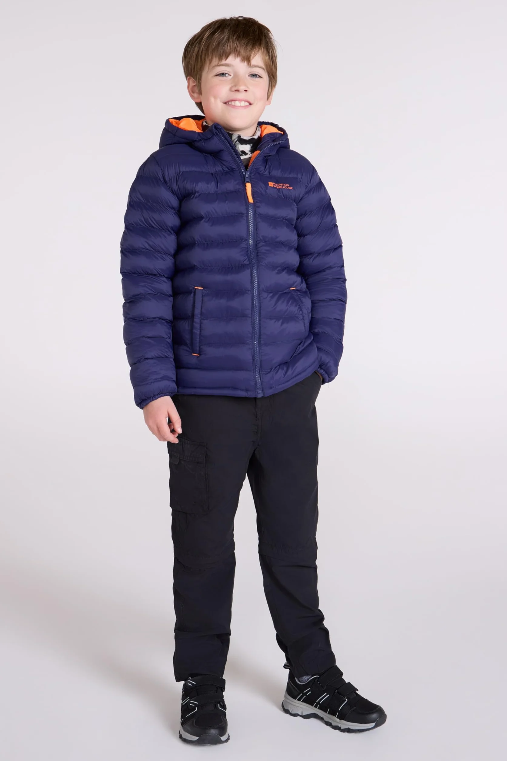 Mountain Warehouse Seasons Chaqueta Acolchada Niño Impermeable Invierno Capucha Microfibra