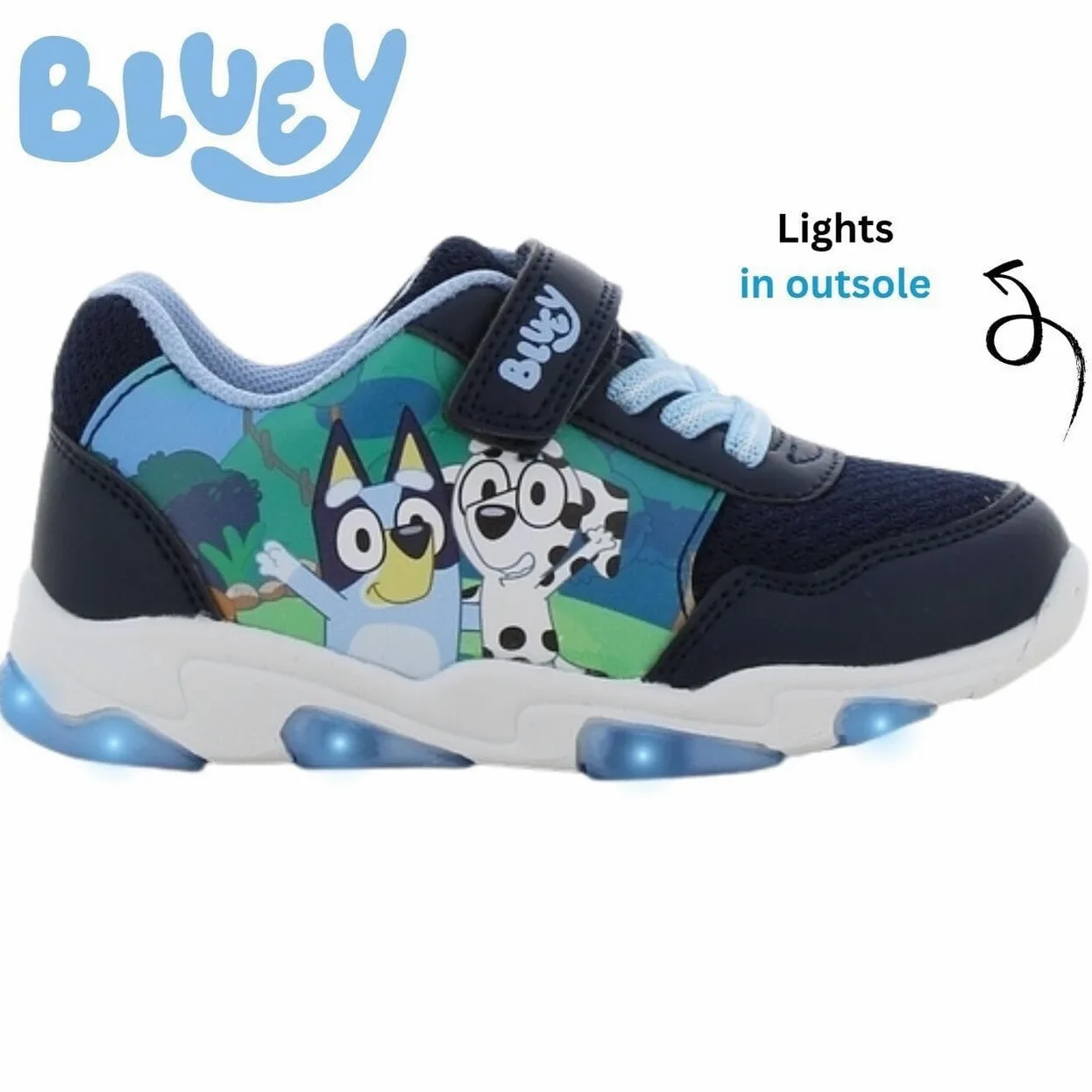 Leomil Bluey Zapatillas Niño con Luces Deportivas | Zapatos para niños, Ligeros y cómodos, Ideal para la escuela y el tiempo libre, BBC, Regalo para Niños