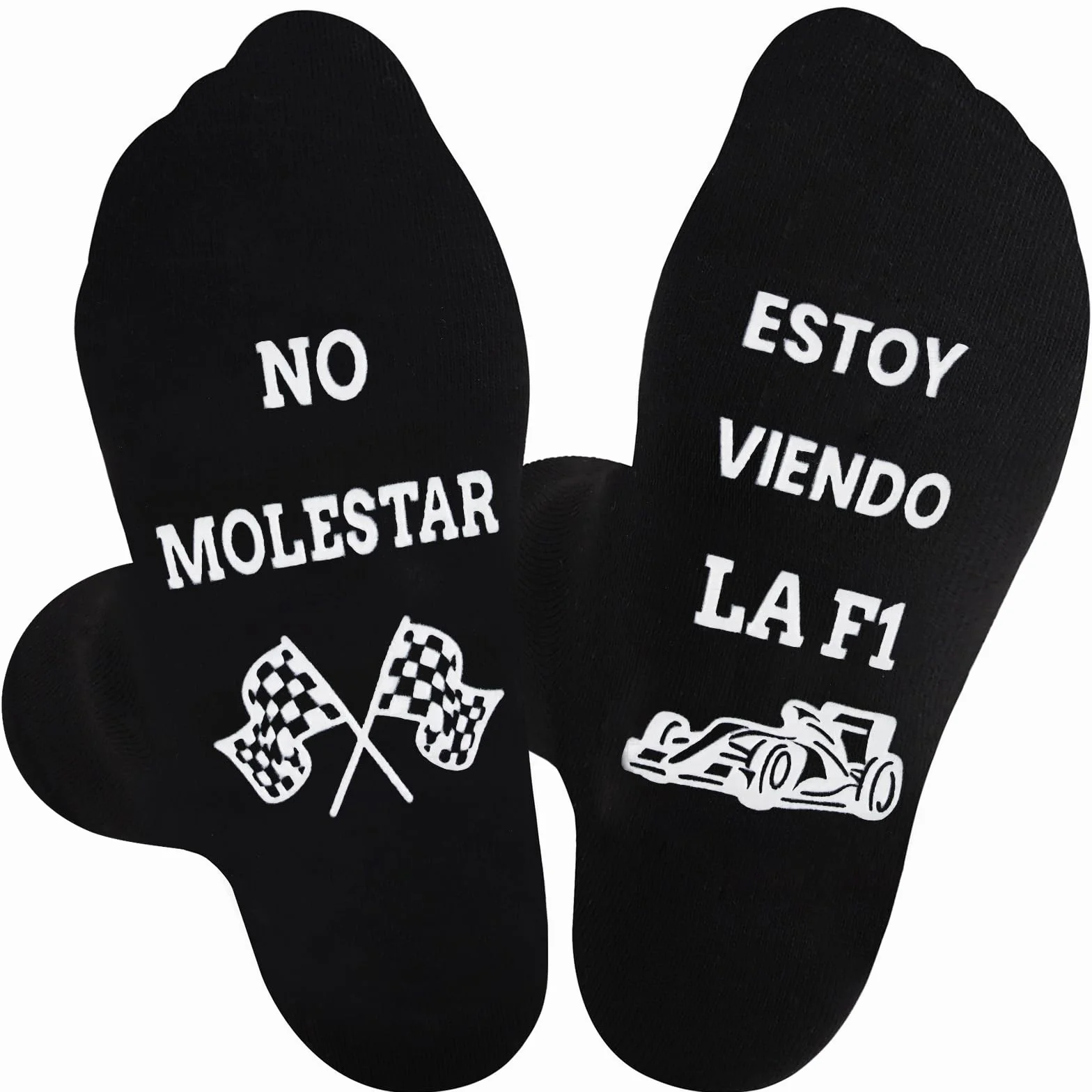 Leikedun Calcetines Divertidos de Fórmula 1 Antideslizantes Regalo Original para Amantes del F1