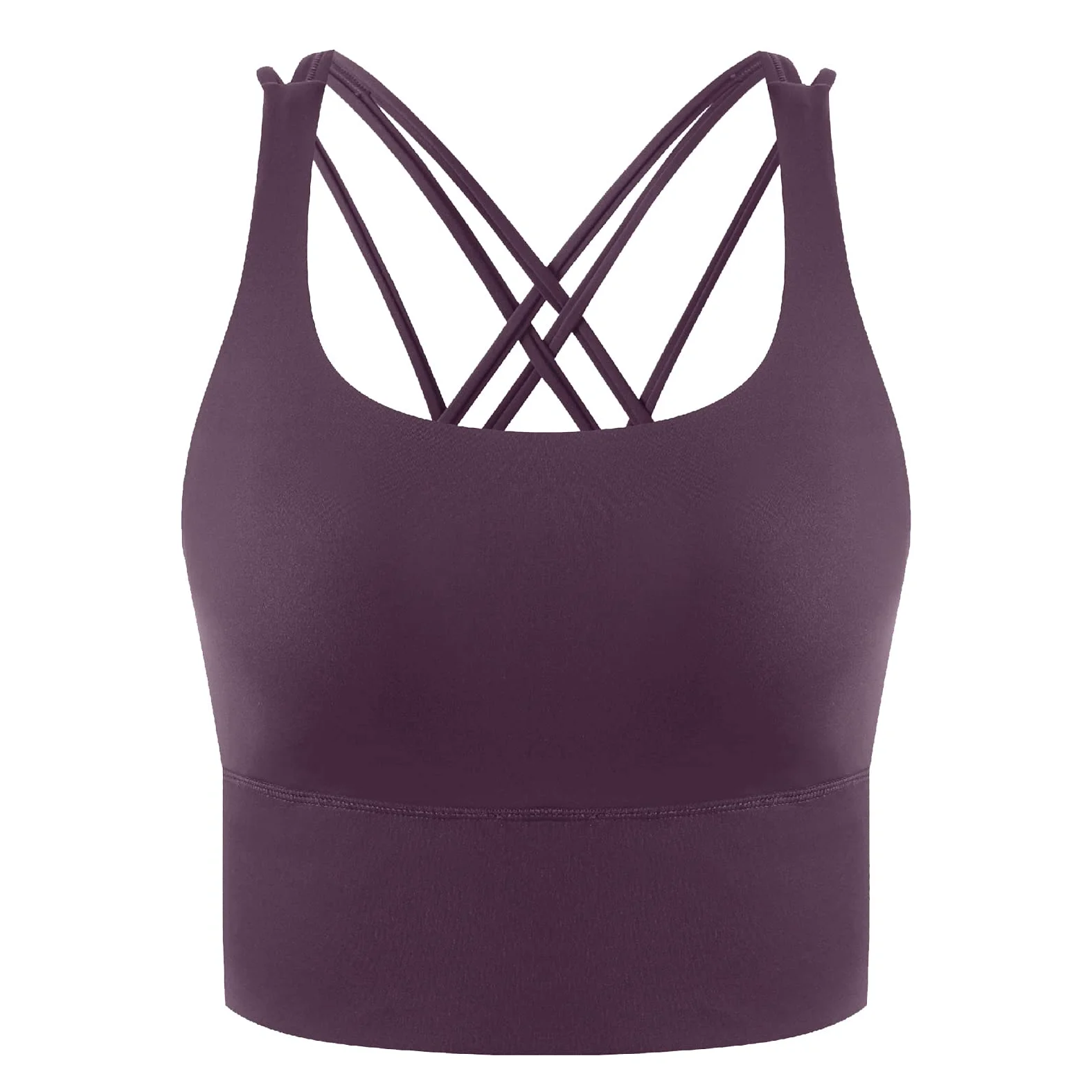 Mujer Sujetador Deportivo Yoga Sexy sin Aros Cruzados Espalda