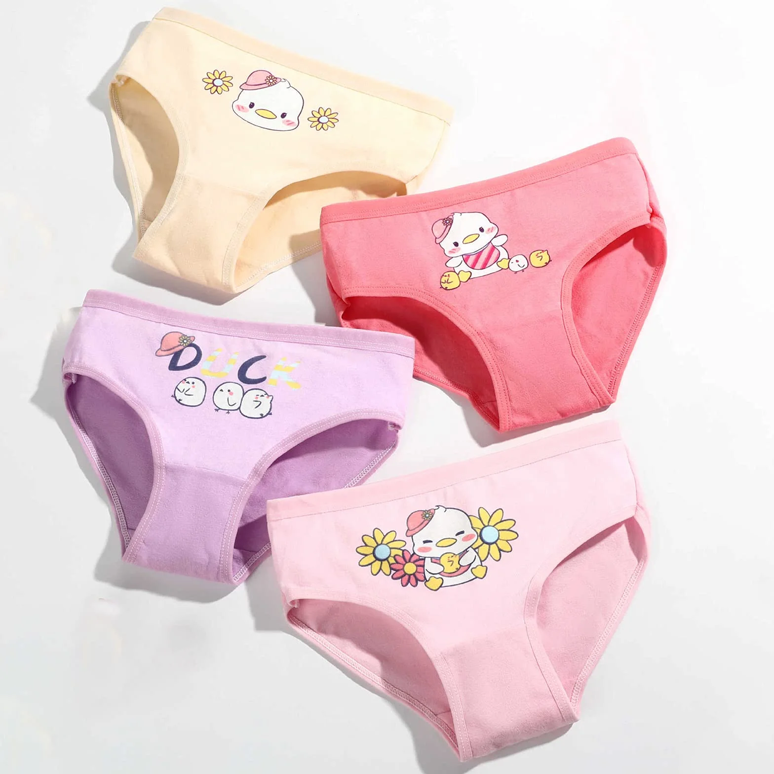 JackLoveBriefs Bragas algodón niña Paquete 12 Calzoncillos 2-9 años