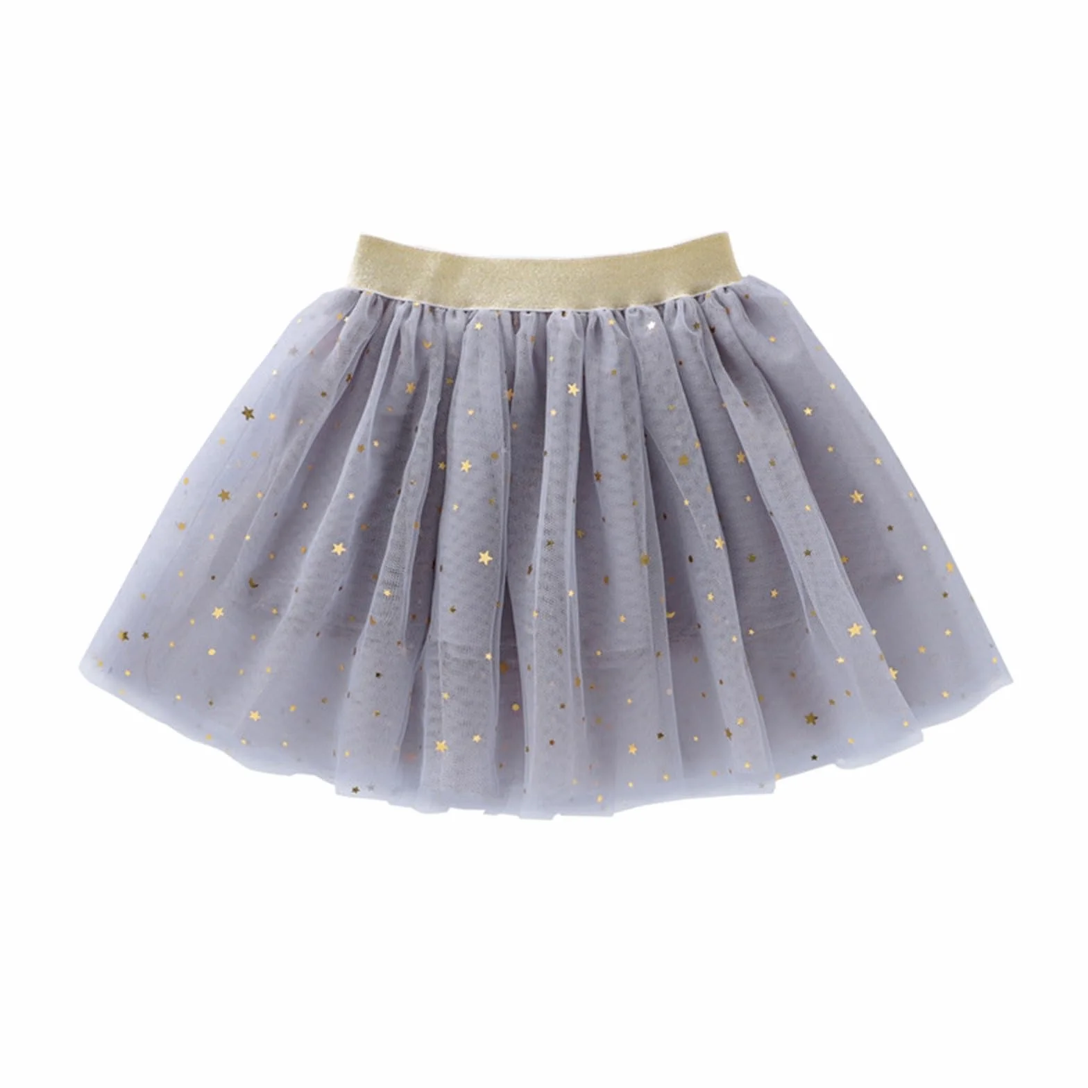 Falda tutú para niños con estampado de estrellas, falda de fiesta para niñas de 1 a 10 años