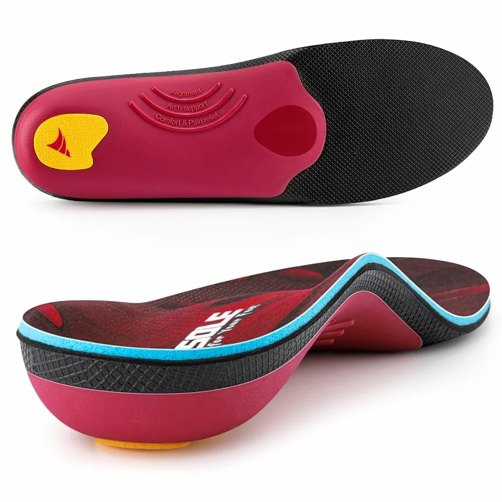 VALSOLE Plantillas ortopédicas para fascitis plantar, pies planos, soporte, trabajo, 43-44 EU 27.8cm