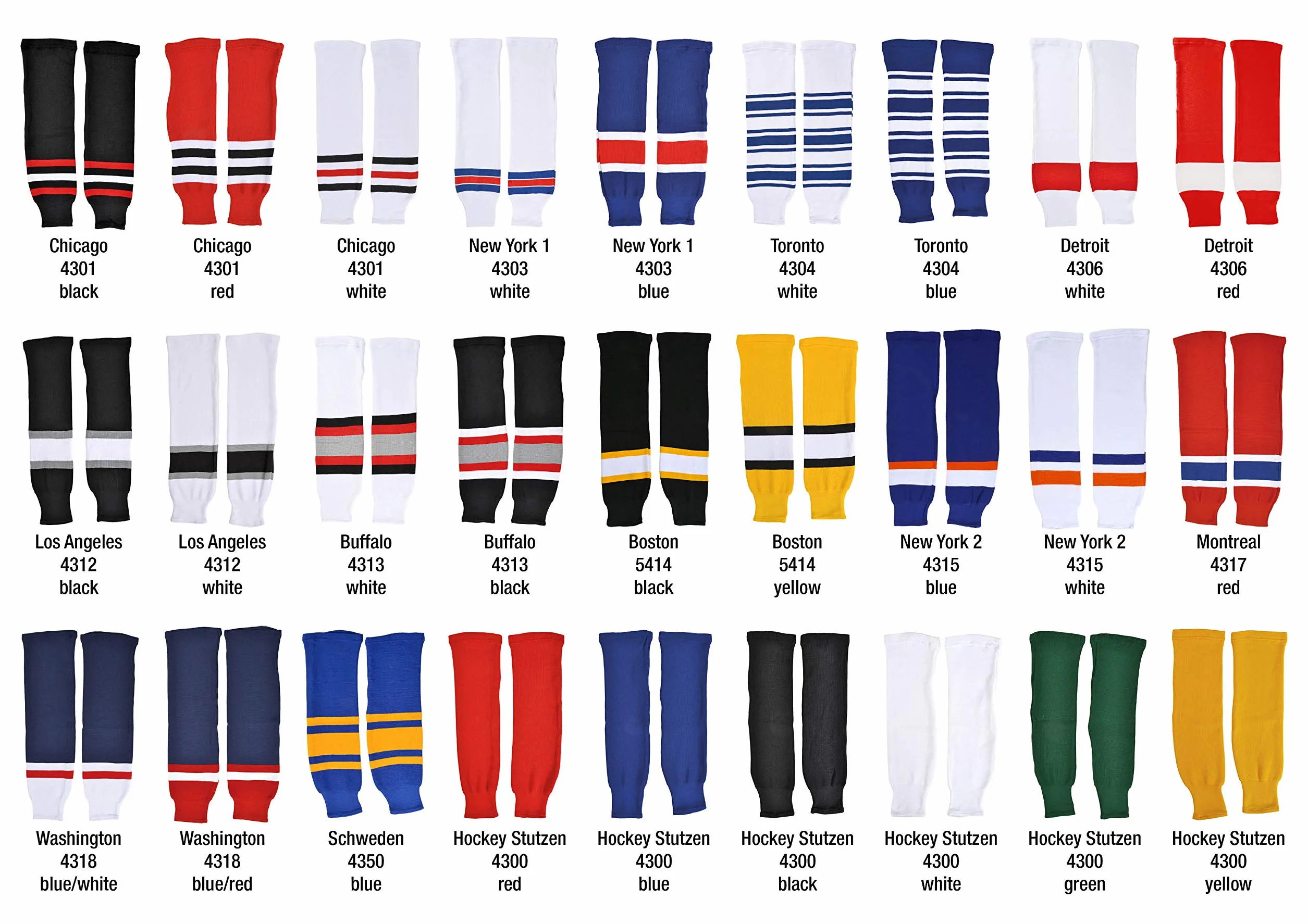 Sherwood NHL Espinillera Medias Hockey Niños 100% Poliéster