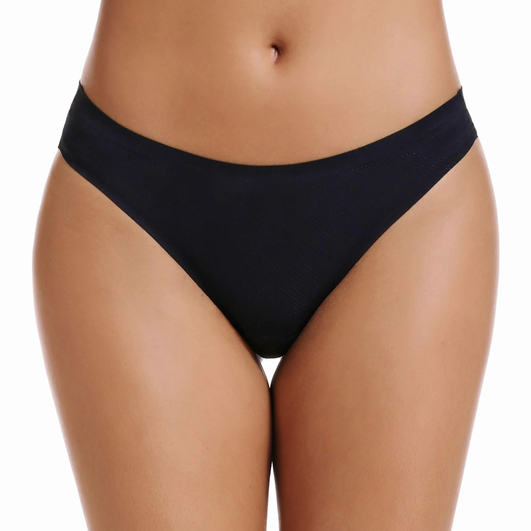 VOENXE Tangas Mujer Sin Costuras Invisibles Ropa Interior Braguitas Brasileñas Multicolor Cómodos Deporte Gym Tanga Suaves Elásticos Seamless Women Thong Underwear Panties Pack 5