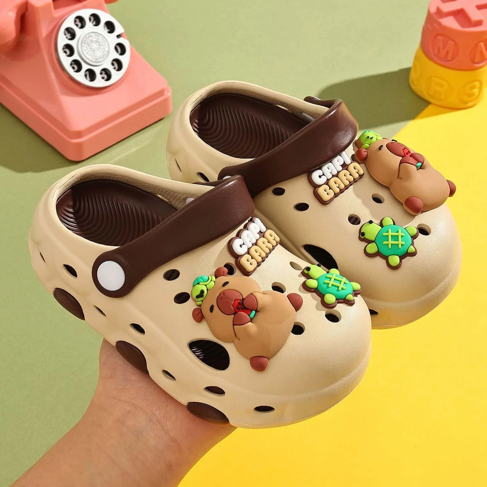 Sandalias Cerradas Niños Capibara Antideslizantes Suela Blanda Playa Verano 3-9 Años