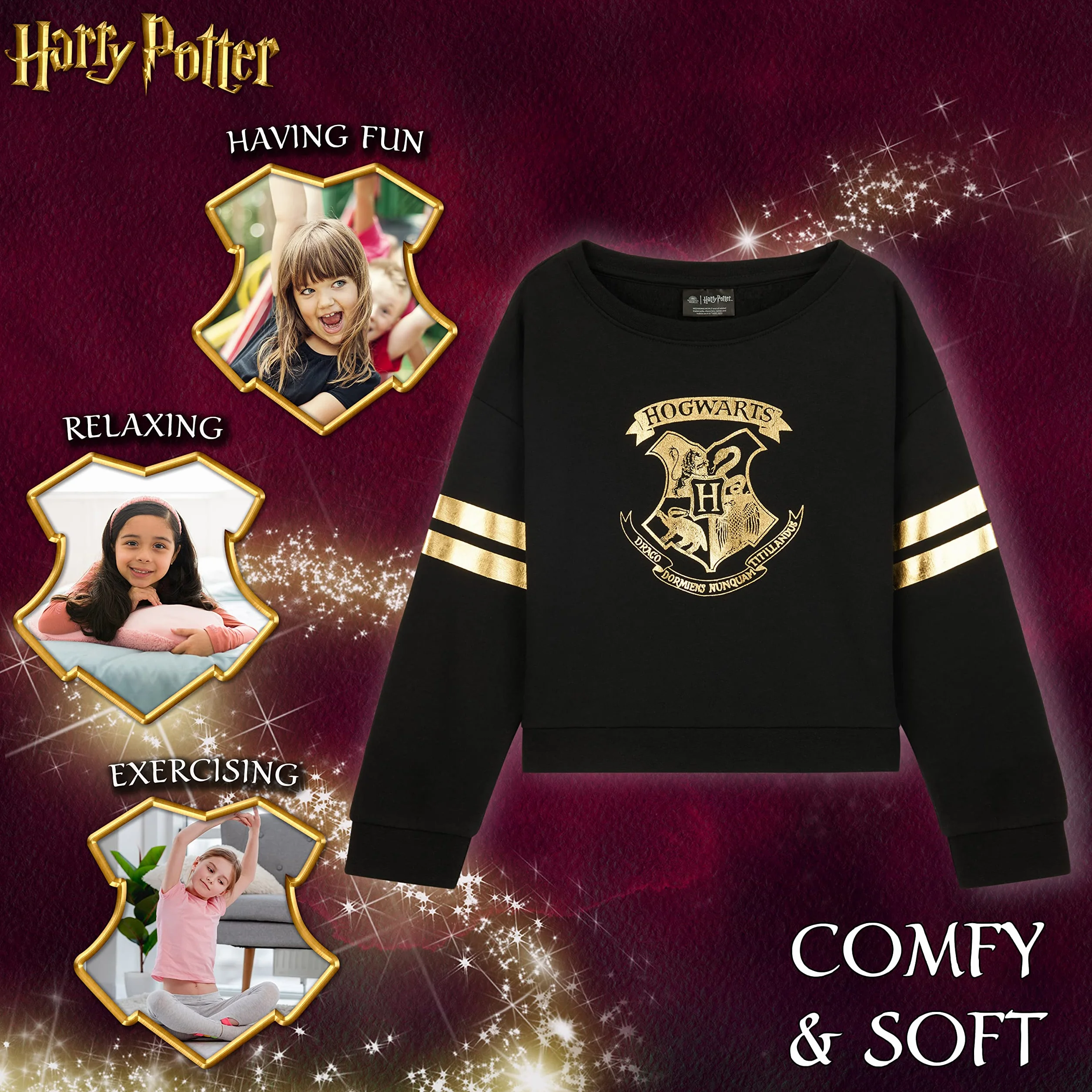 Sudadera Harry Potter Cuello Redondo Niña Regalos