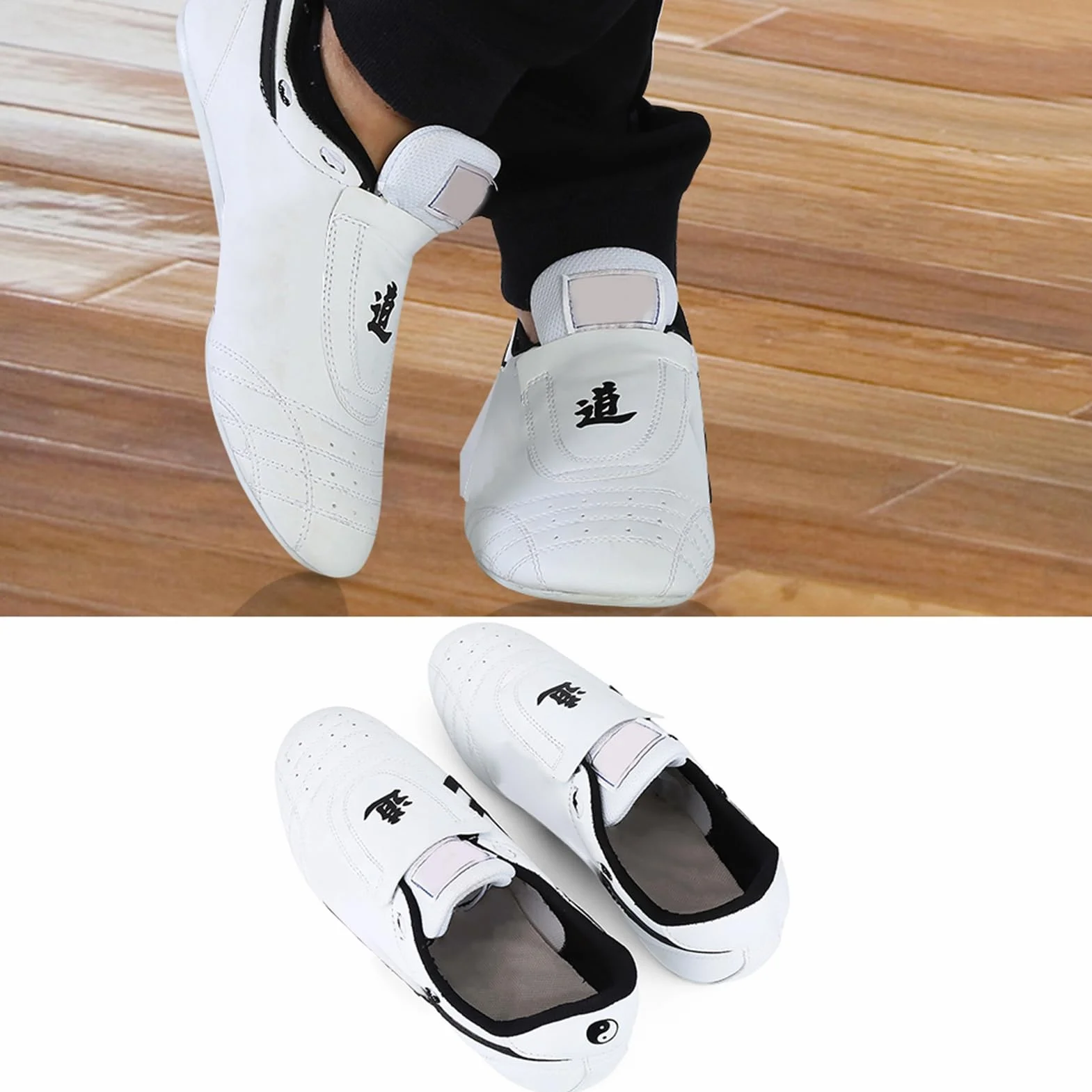 Dilwe Zapatos de Taekwondo Ligeros para Boxeo Kung fu Taichi Martial Arts Sneaker