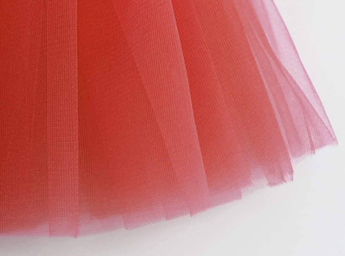 Falda de Tutú para Niñas Tul Ballet 3 Capas Elástica Disfraz Princesa 30cm