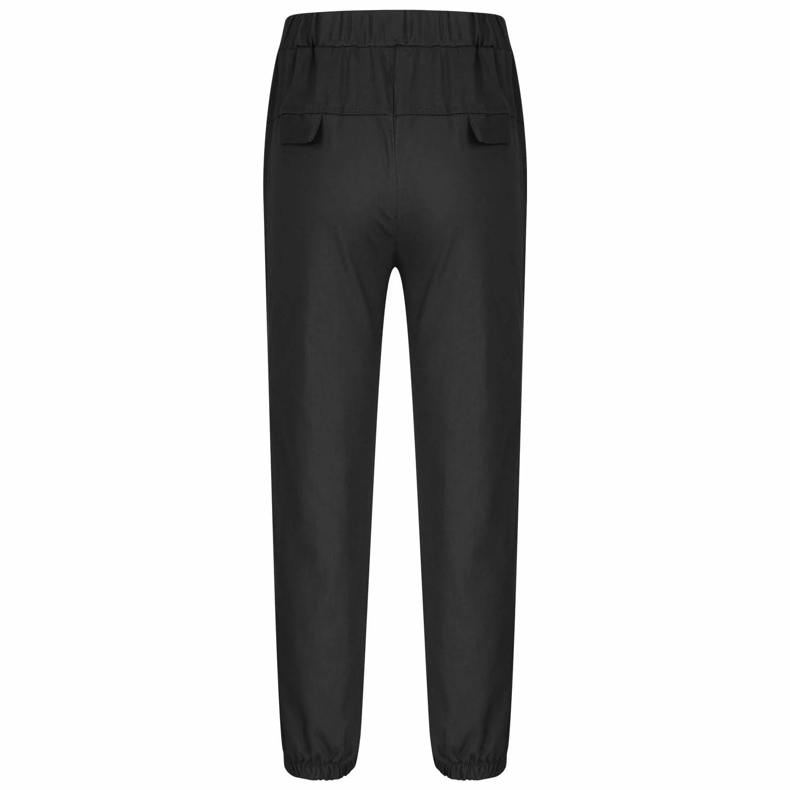 Pantalones de chándal de lino para niños con cordón, cintura elástica, ajuste holgado
