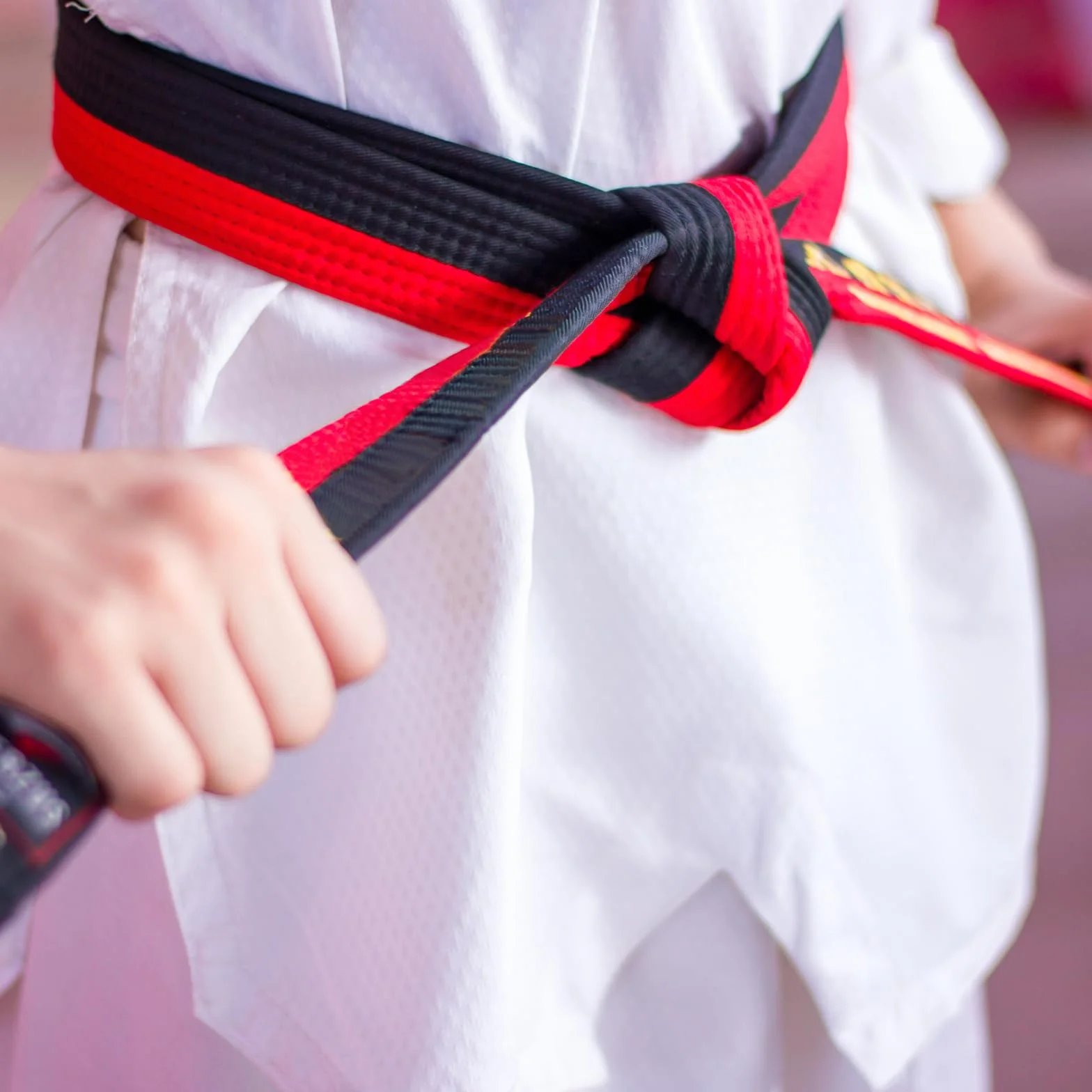 PATIKIL Cinturón de Taekwondo de Colores 1.6" x 8.5ft 2.6m Poliéster para Artes Marciales Judo Karate Verde-Azul