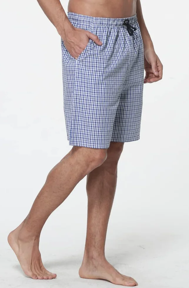Pantalones Cortos de Pijama Hombre Algodón a Cuadros Pack de 2