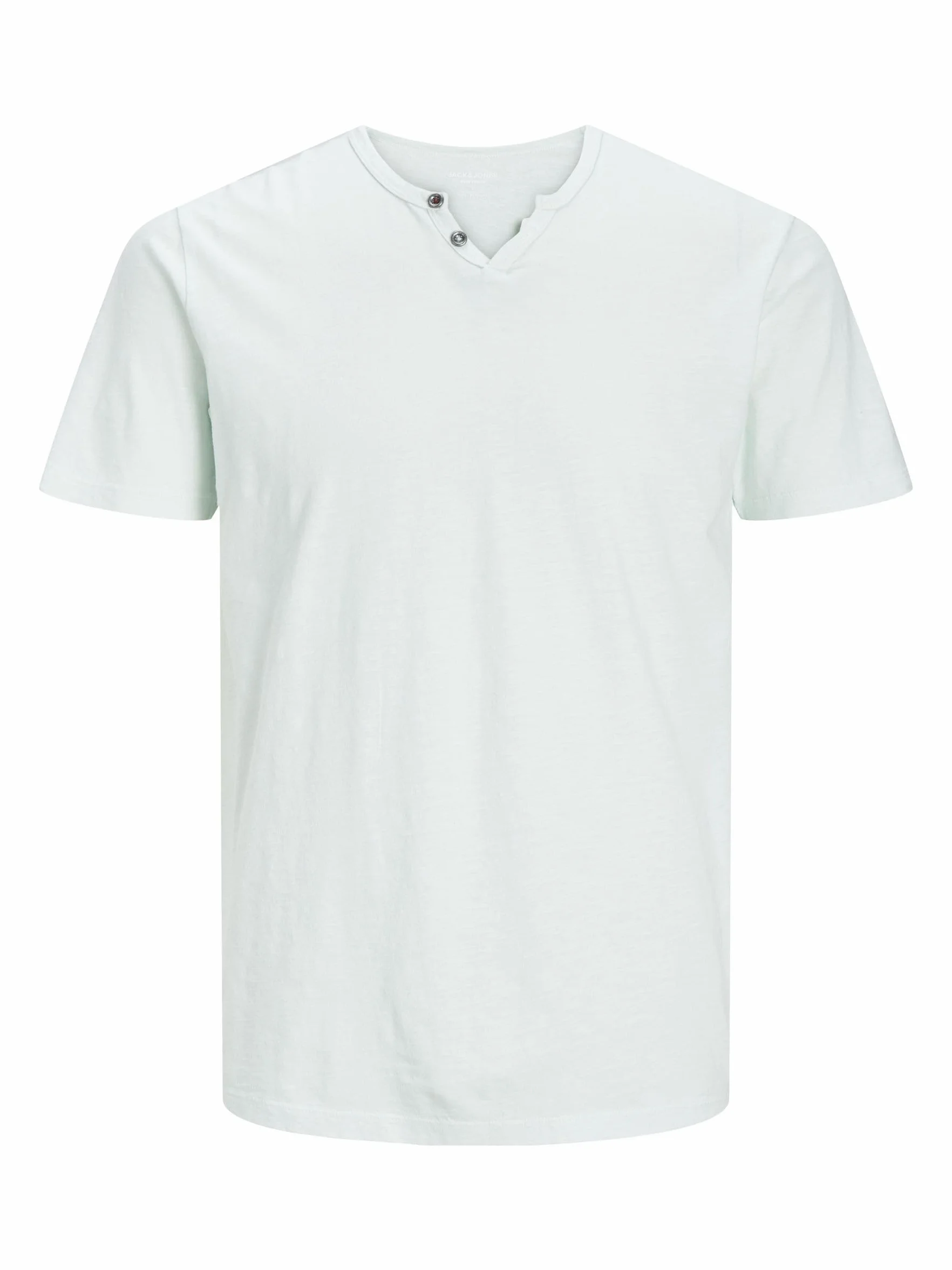 JACK & JONES T-Shirt Melange Split Neck