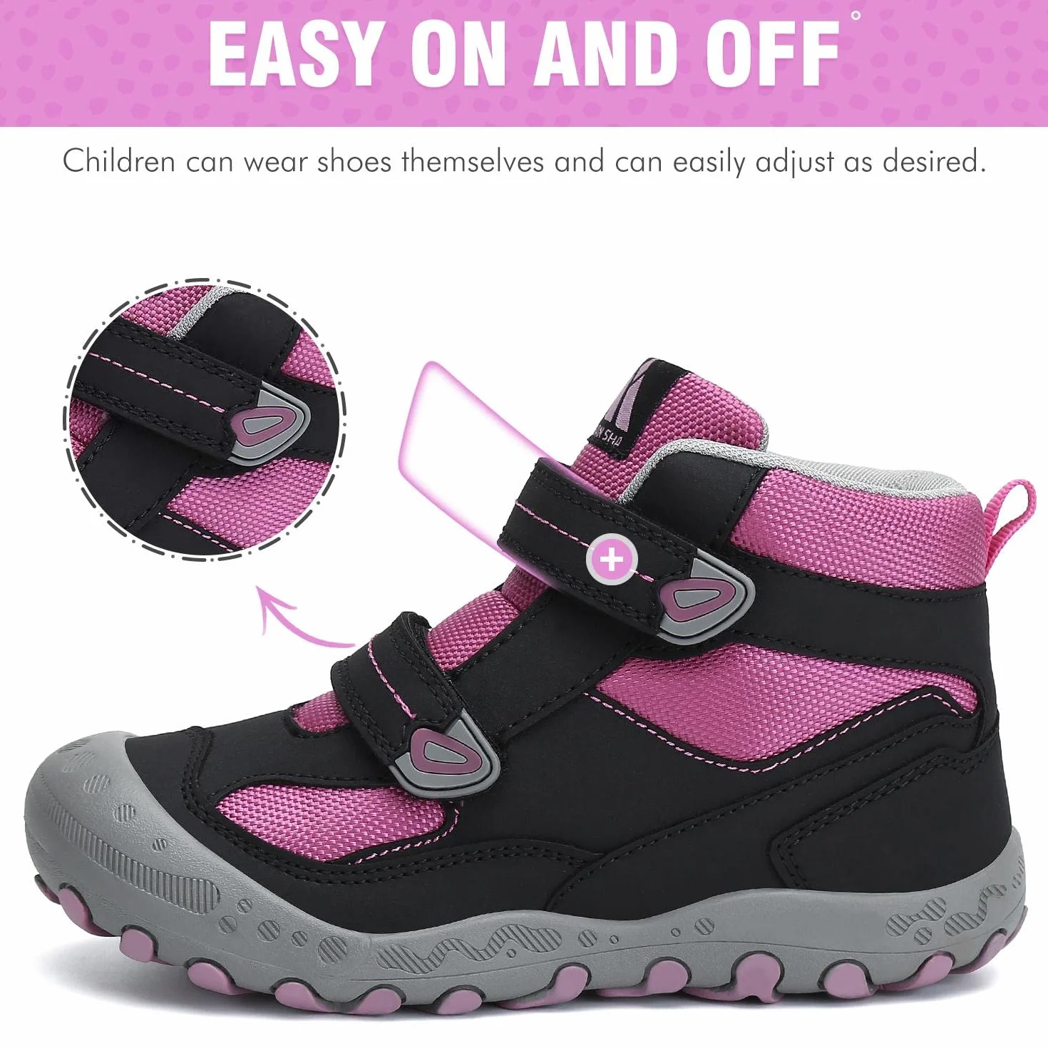 Mishansha Botas de Senderismo Niño Niña Antideslizante Ligero Zapatillas de Montaña 37 EU