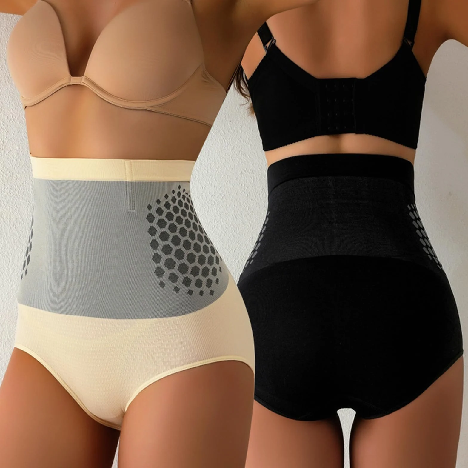 Pantalones Cortos Termogénicos 4-En-1 Moldeadores de Cintura Alta para Mujeres
