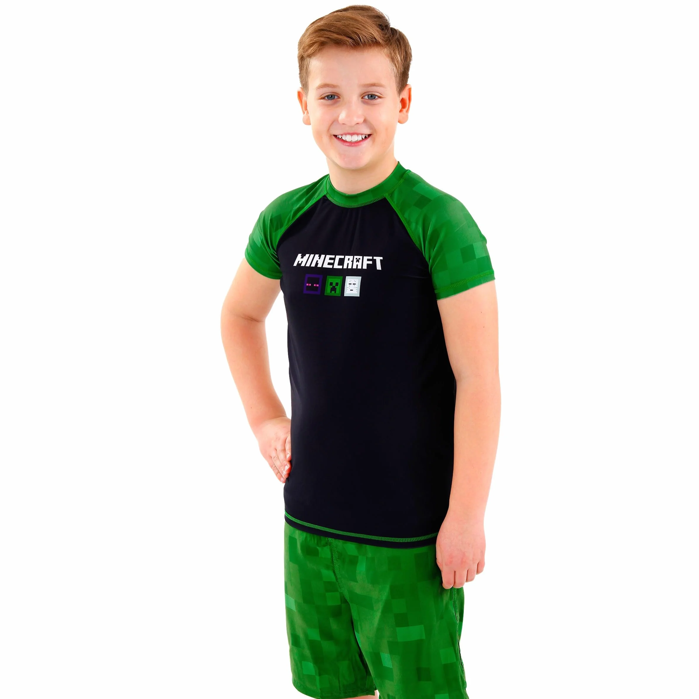 Minecraft Bañador De Natación para Niños 5-13 Años