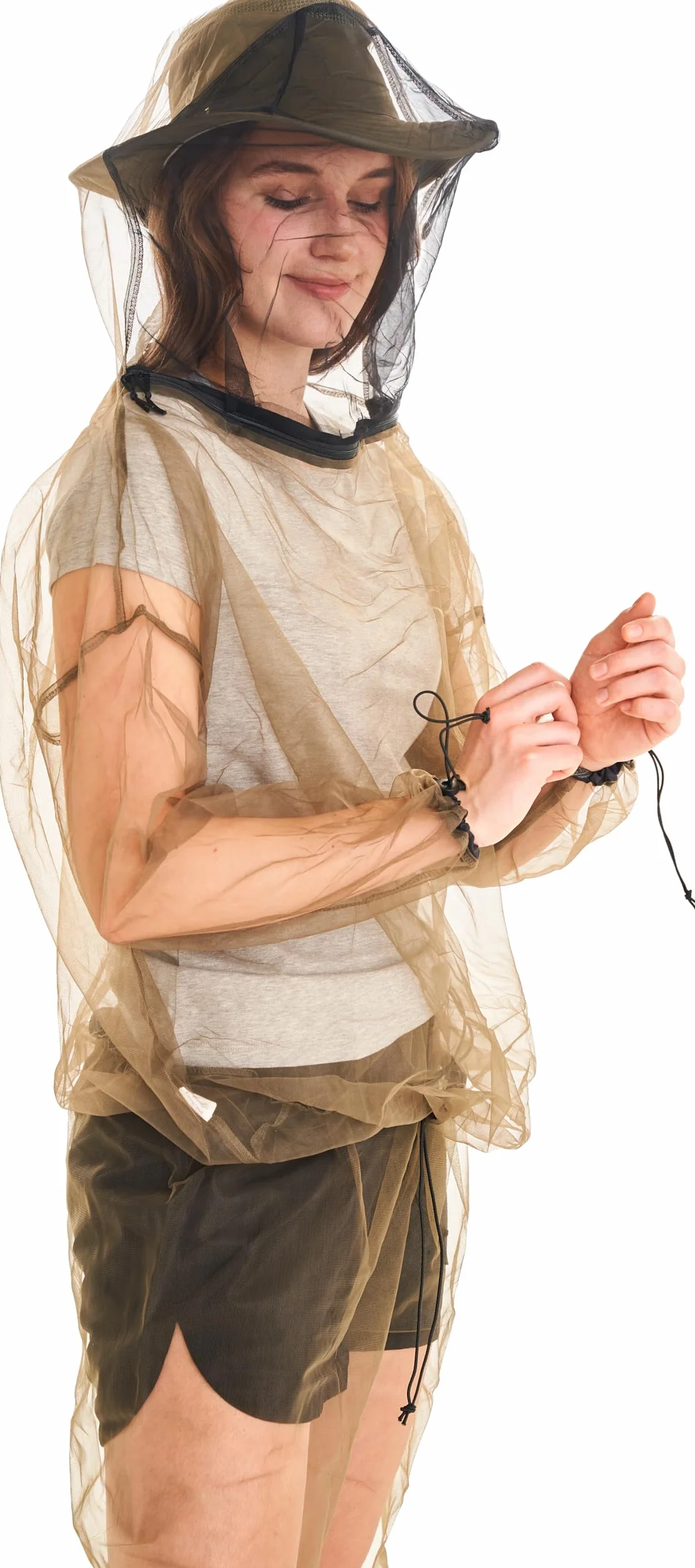 Coghlan's Chaqueta antiinsectos, protección contra mosquitos, malla ultrafina, transpirable, ligera, ajuste ajustable, para camping, senderismo, pesca
