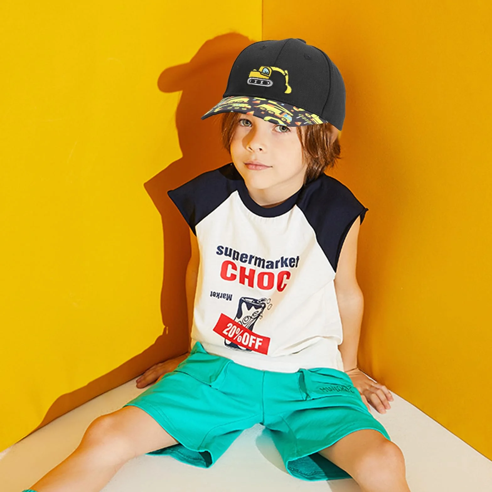 Gorra Niño Ajustable 3-8 Años para Escuela Viajes Camping Playa