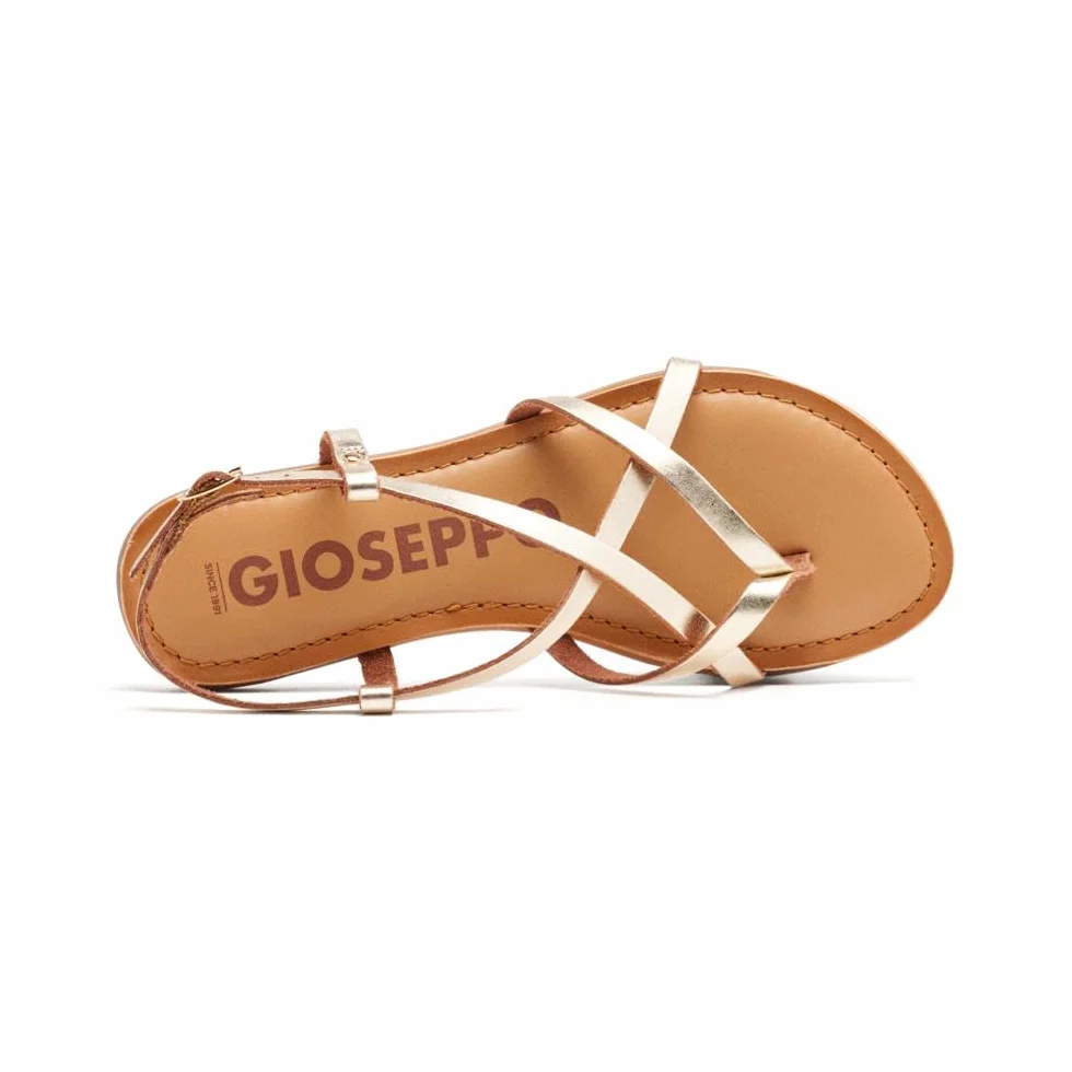 GIOSEPPO Sandalias Blancas Estilo Romana Mujer