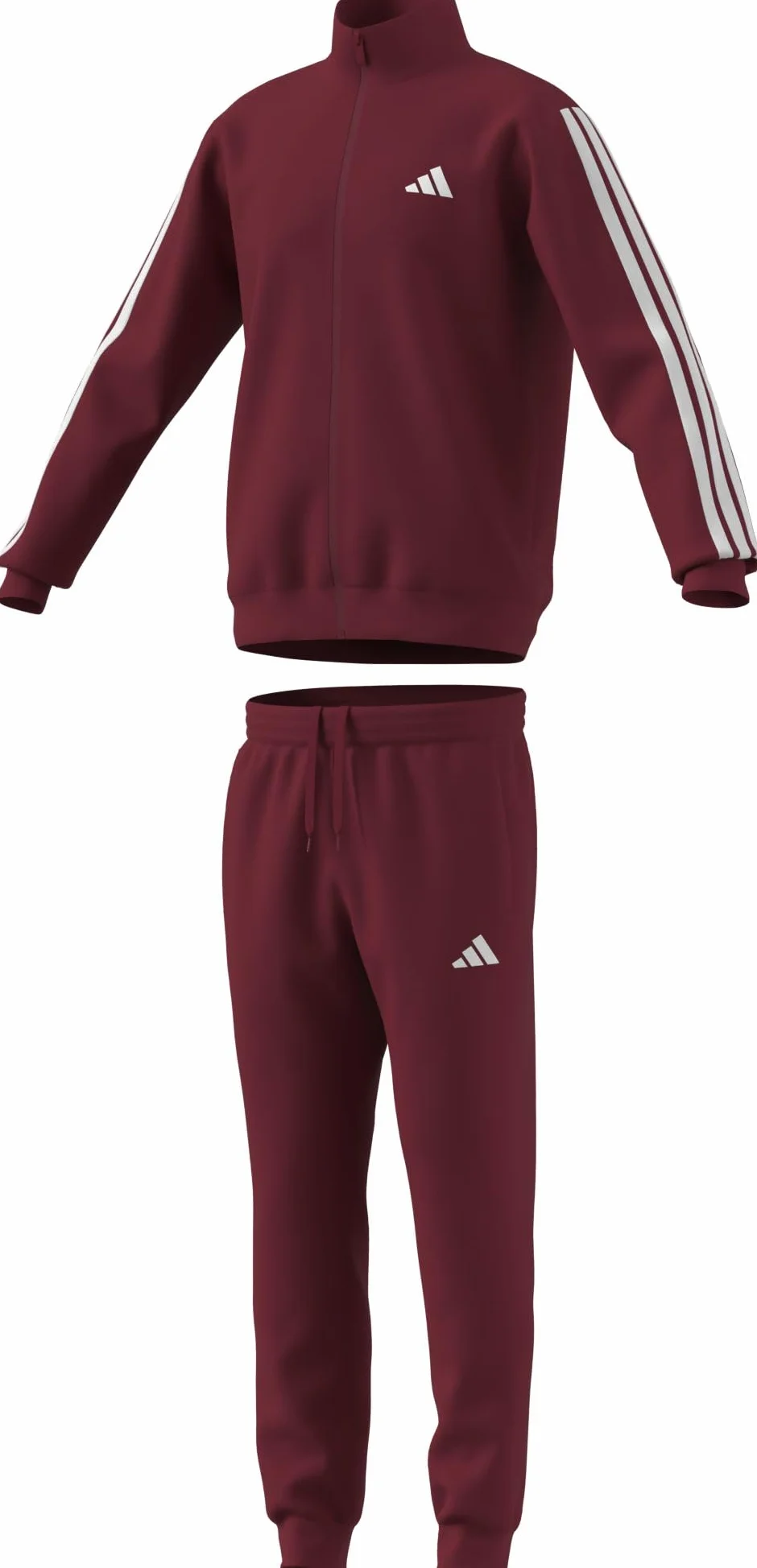adidas SPORTSWEAR BASIC 3 STRIPES FLEECE TRACKSUIT
