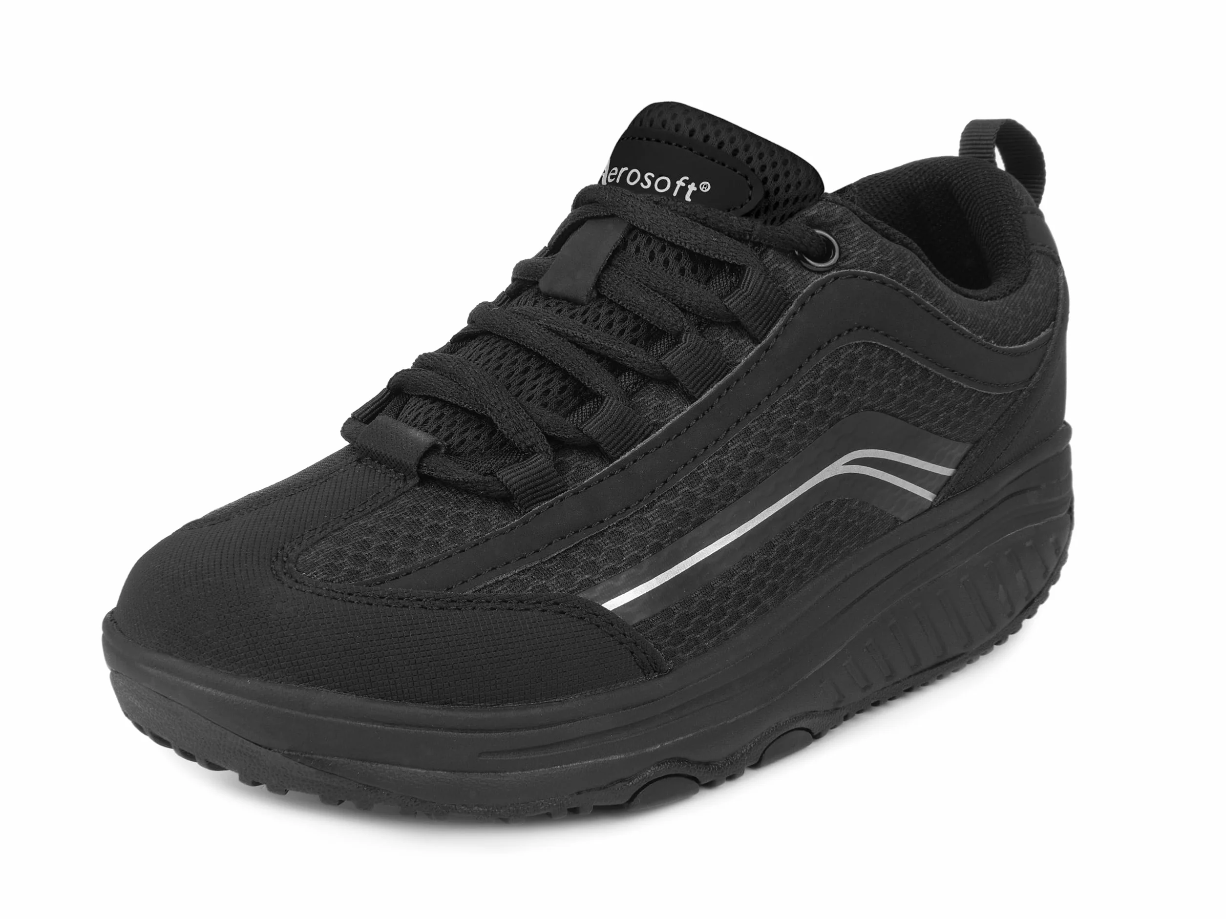 Aerosoft Walker Comfort Zapatillas con cordones espuma viscoelástica