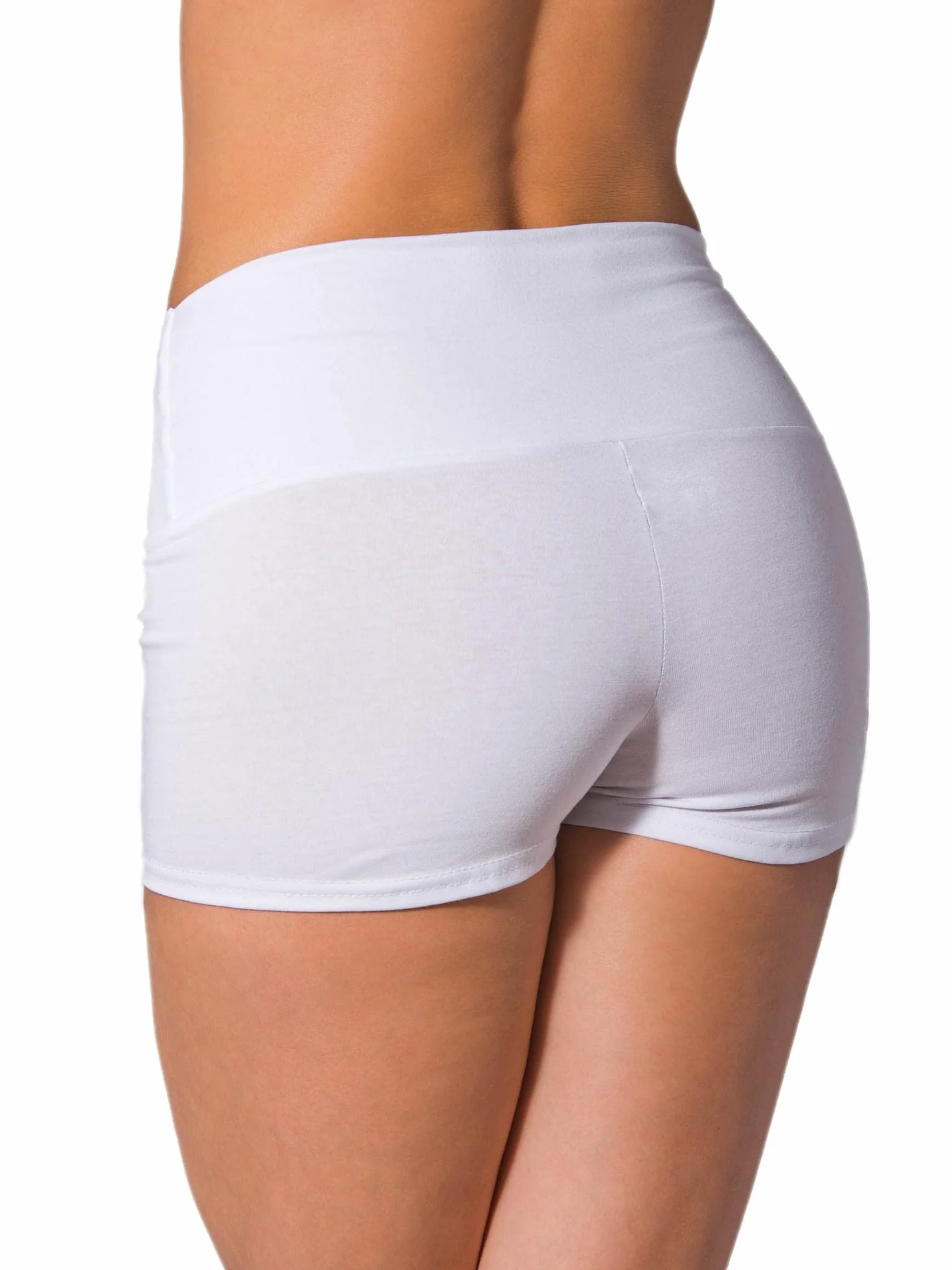 Pantalones Shorts Cortos de Cintura Alta para Mujer