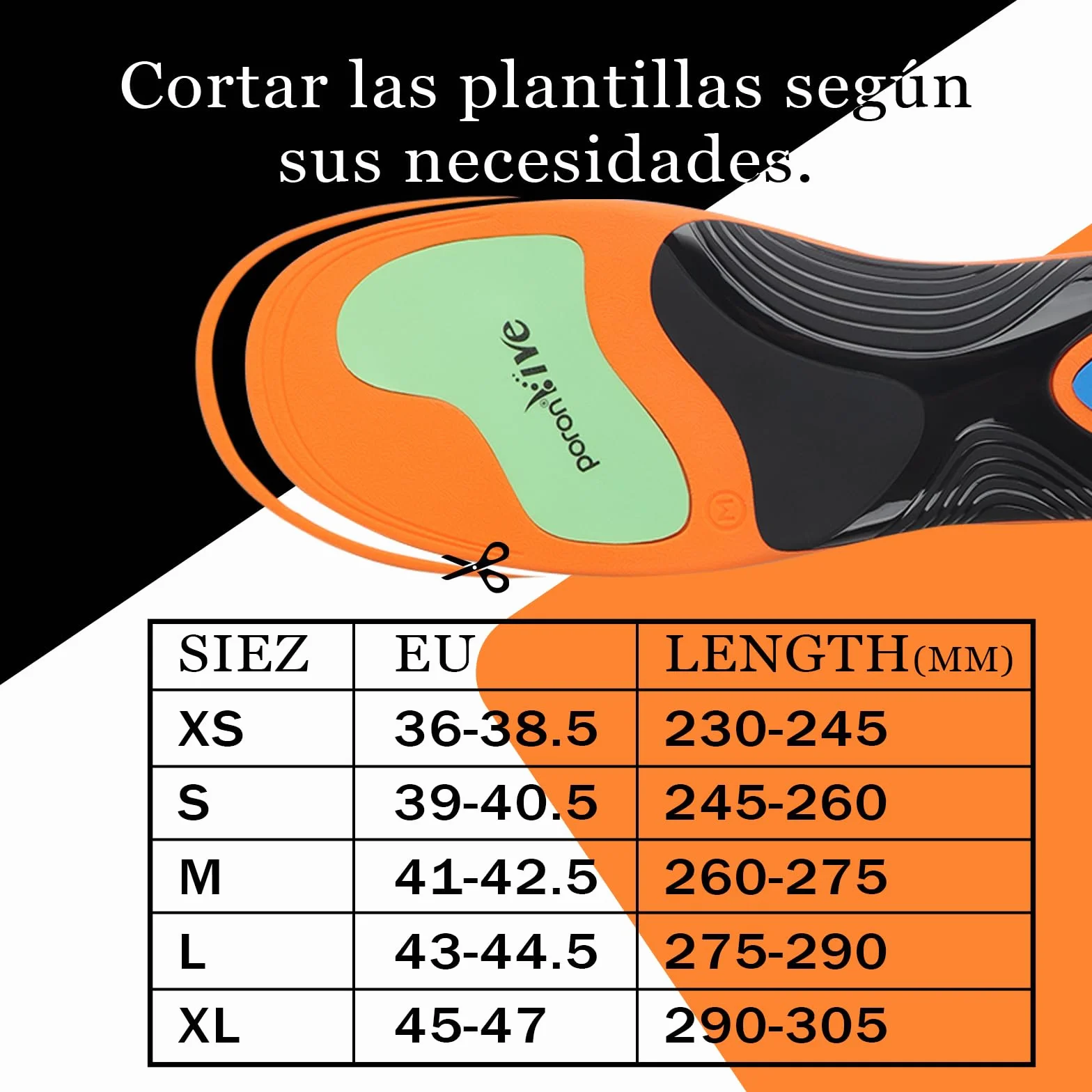 Plantillas Fascitis Plantar para Pies Planos 36-47 EU