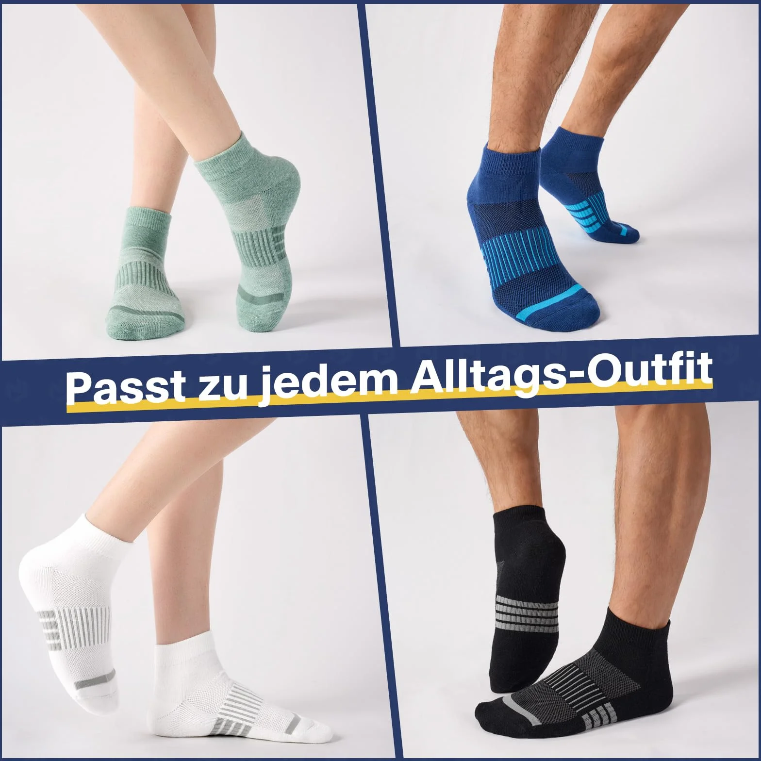 Calcetines Trekking Merino Unisex Paquete 6 Pares Deportivos Transpirables Amortiguación