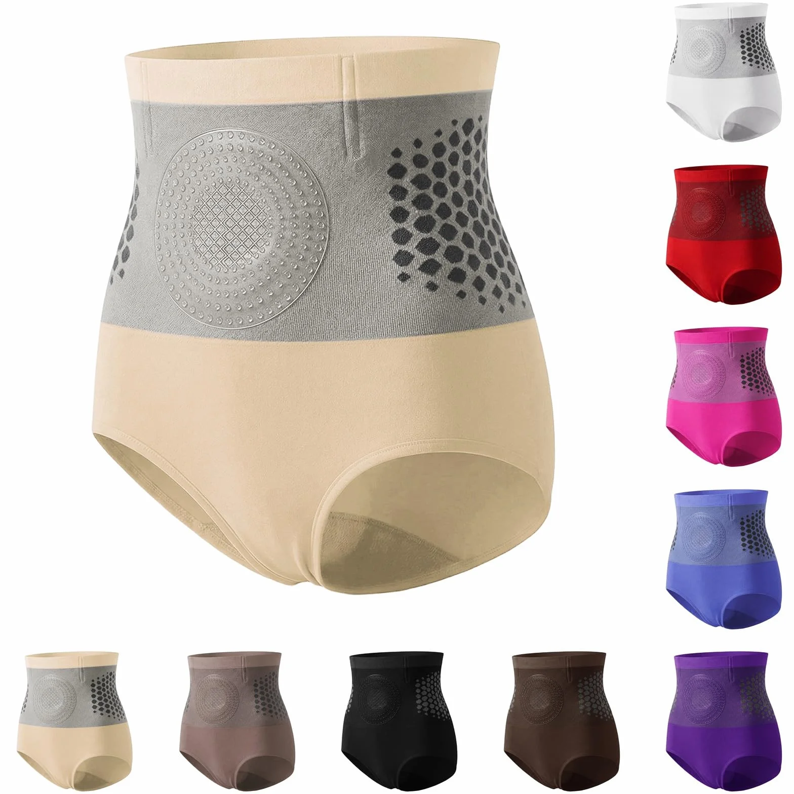 Pantalones Cortos Termogénicos 4-En-1 Moldeadores de Cintura Alta para Mujeres