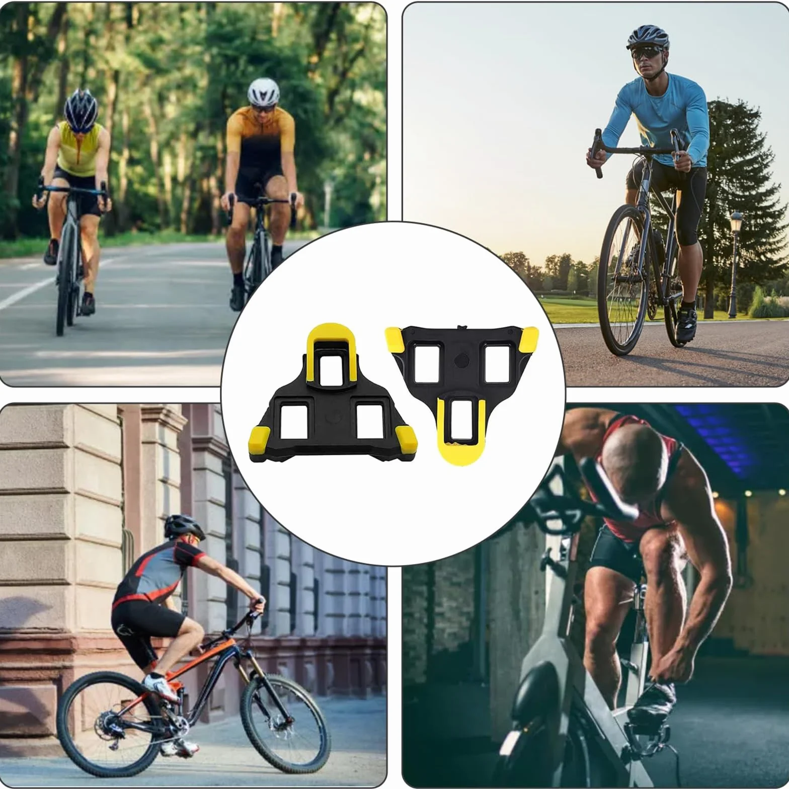 Calas de Bicicleta de Carretera SPD-SL 2 PCS Antideslizantes Compatibles
