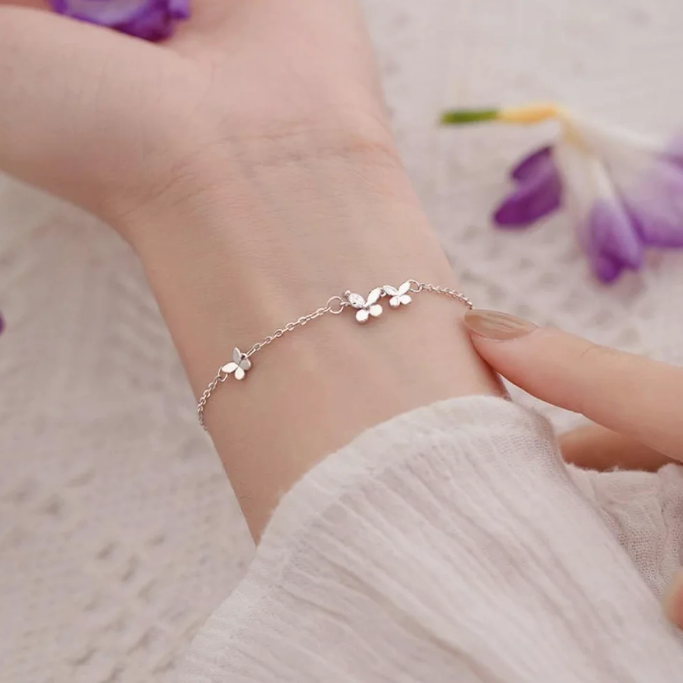 pulsera de mariposa para dulce boda romántica ajustable