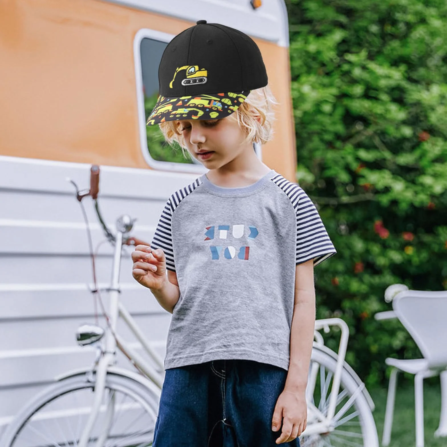 Gorra Niño Ajustable 3-8 Años para Escuela Viajes Camping Playa