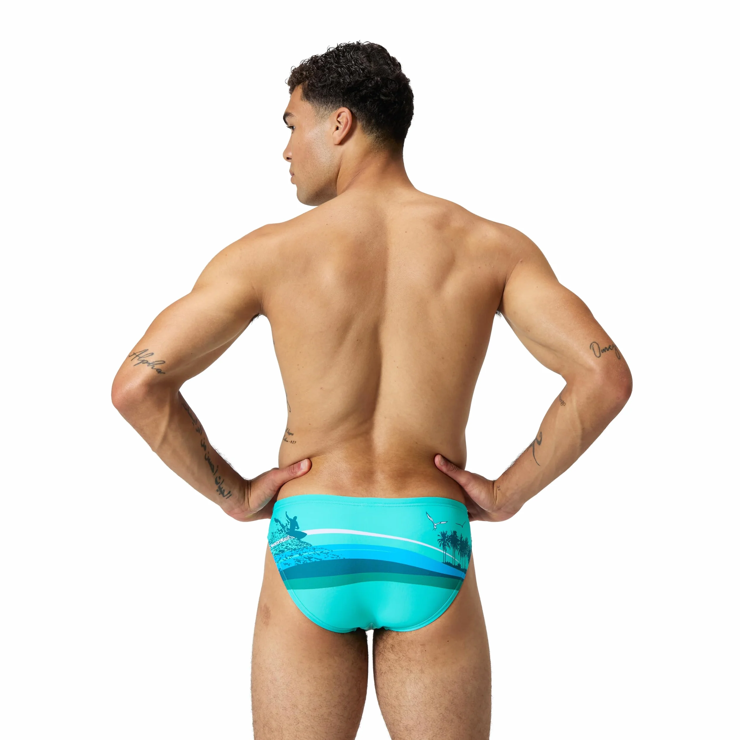 Speedo Bañador Tipo Slip Beachstar Estampado 5 Cm Slips Natación Hombre