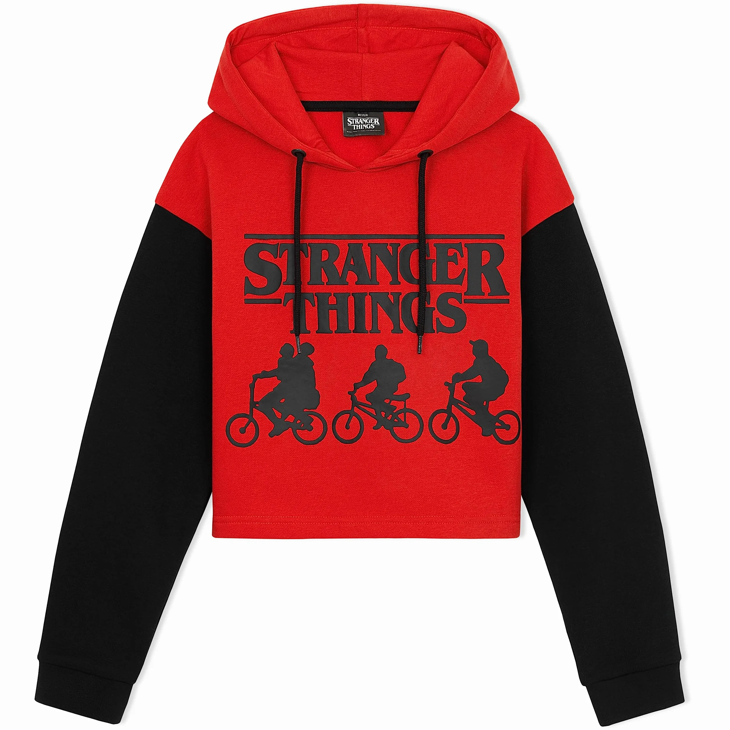 Stranger Things Sudadera Capucha Niña 11-12 Años Rojo Negro
