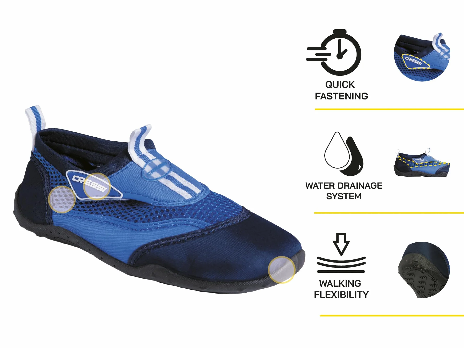 Cressi Reef Calzado para Mar y Deportes Acuáticos