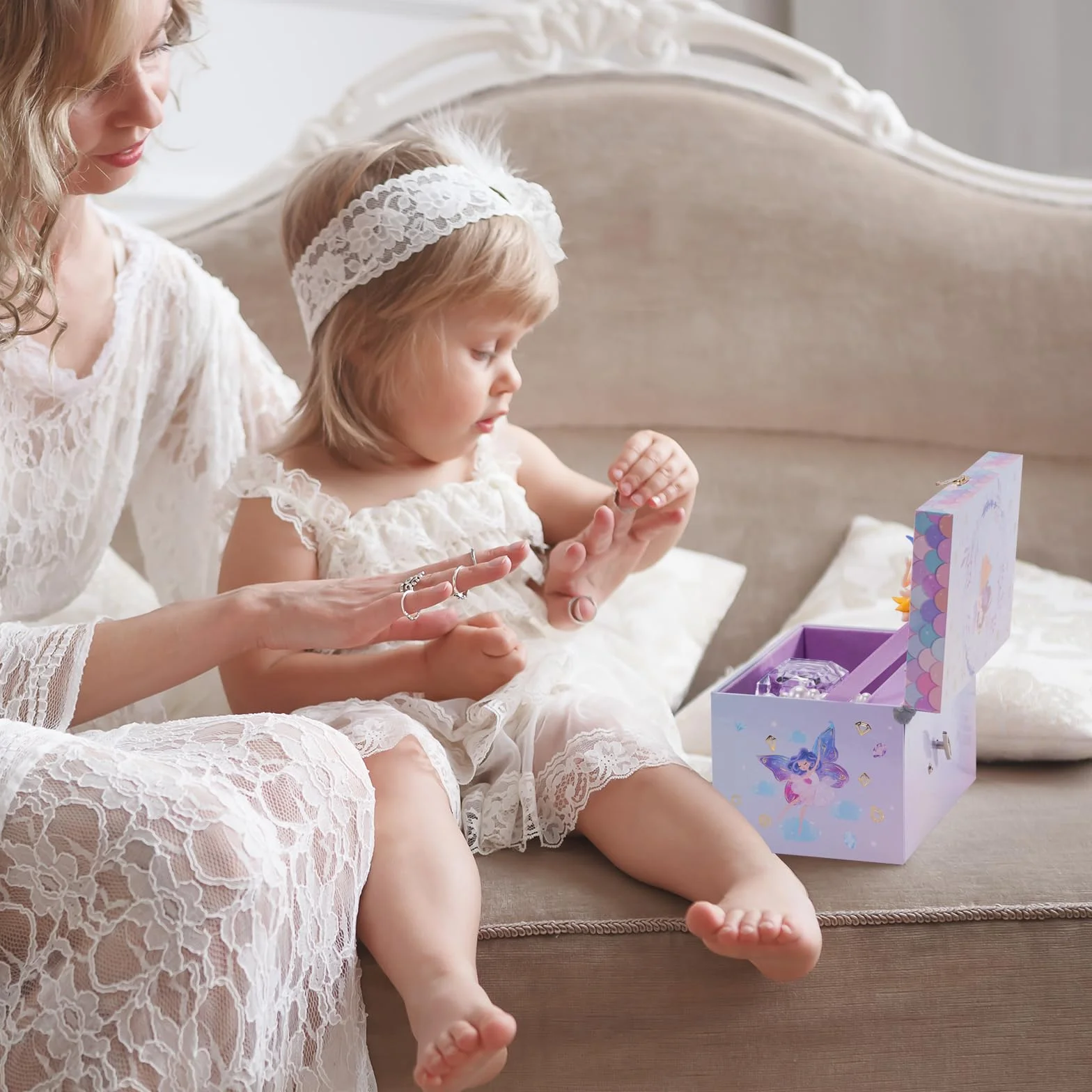 ProCase Estuche de Joyería Infantil Unicornio para Niñas 2-8 Años Waltz