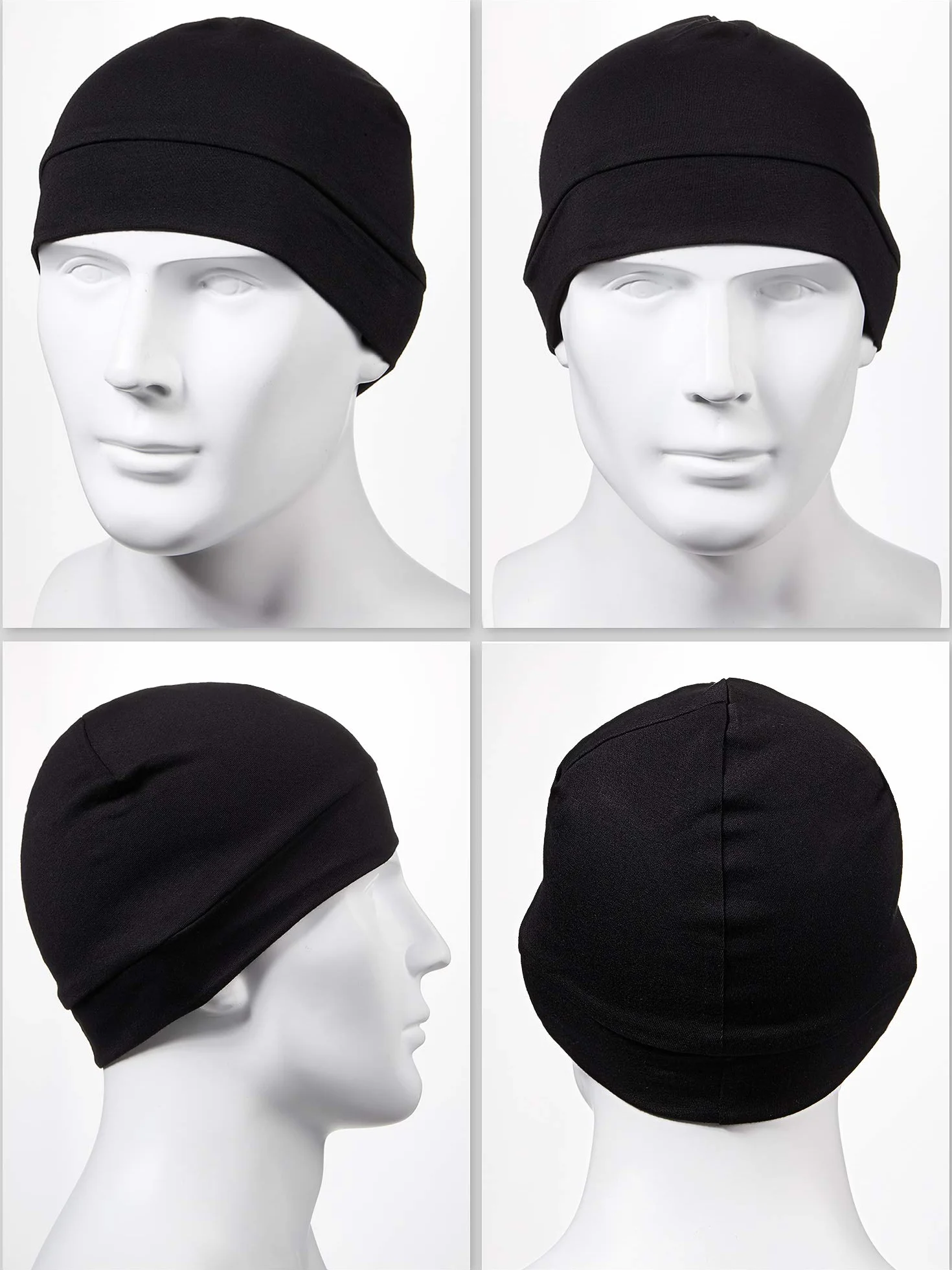 Syhood 4 Gorros de Dormir de Algodón Calavera