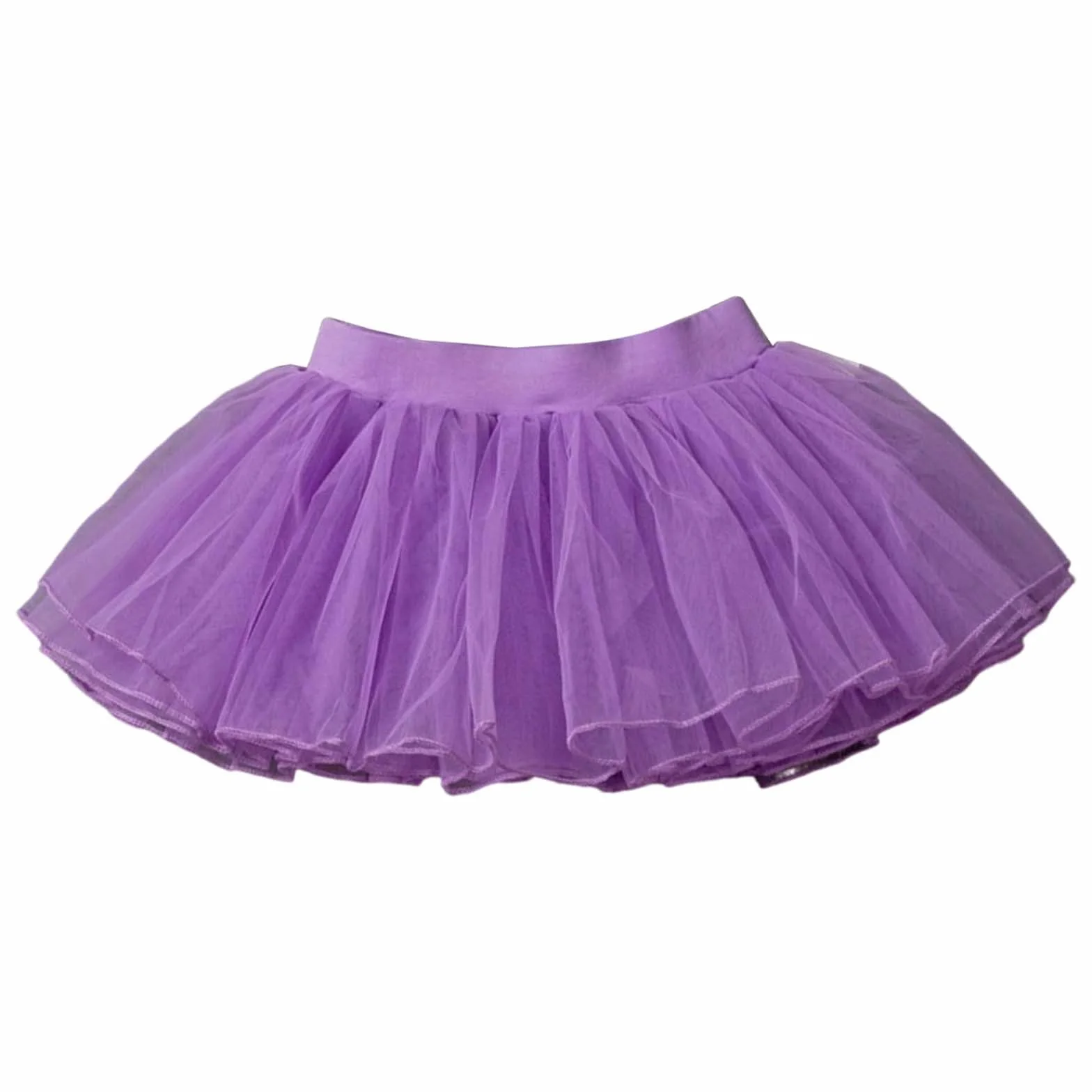 Falda de ballet para niña tutú multicapa acampanada con cintura elástica