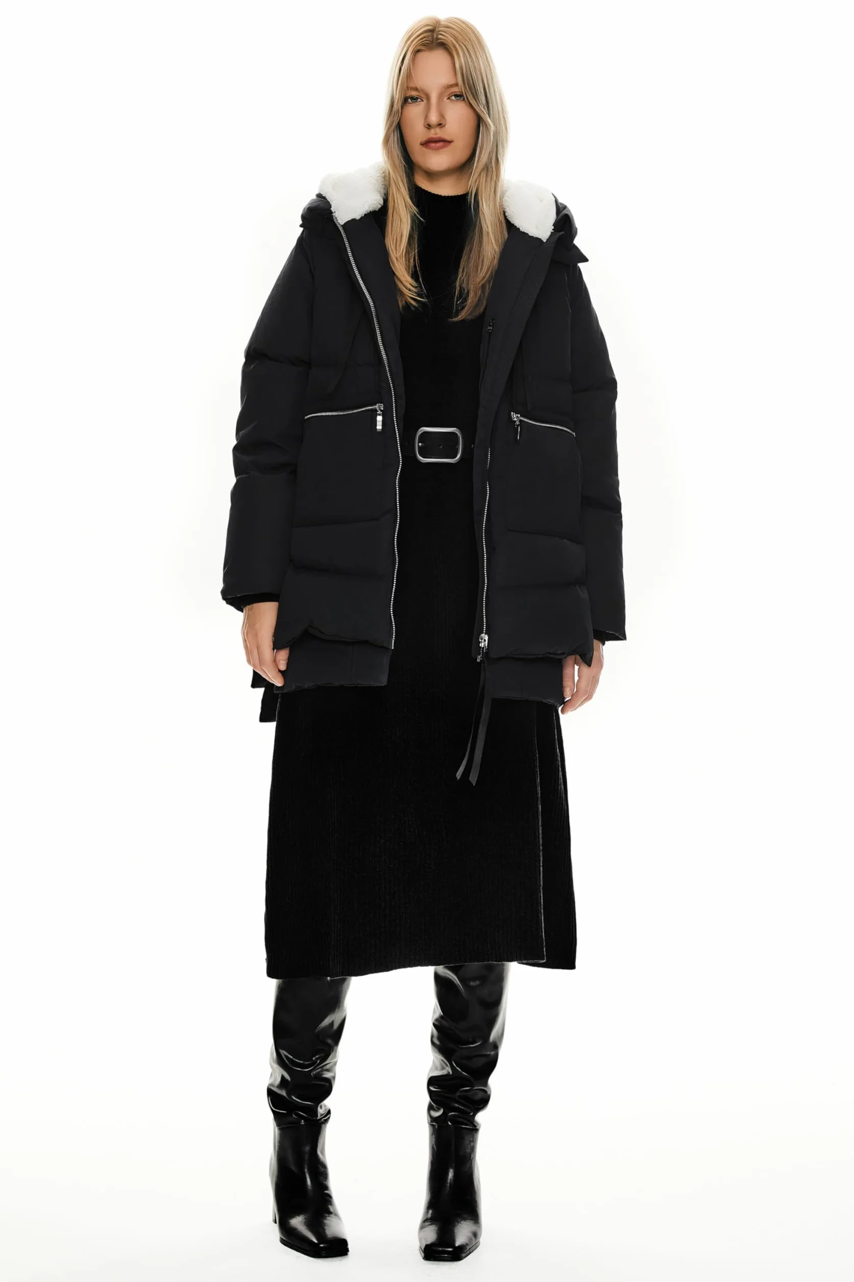 Orolay Abrigo de Plumón para Mujer Chaqueta Invierno Down Hooded Jacket