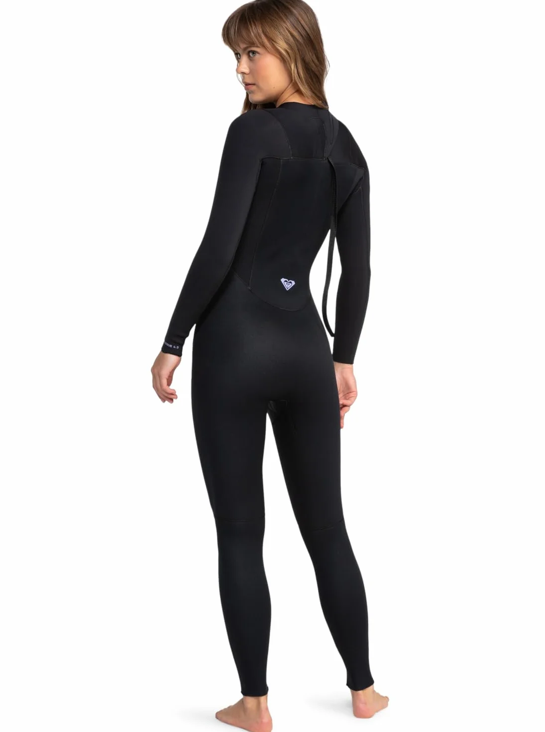 Roxy Womens Prologue 4/3mm Back Zip Wetsuit Black FREEMAX Neoprene