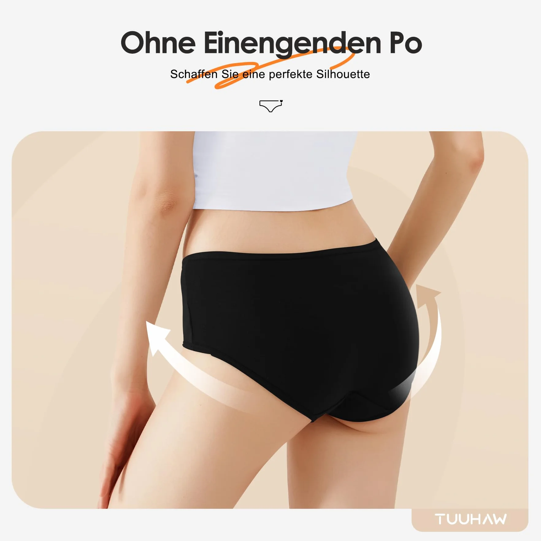 Bragas Mujer Algodón Cintura Midi Pack de 6
