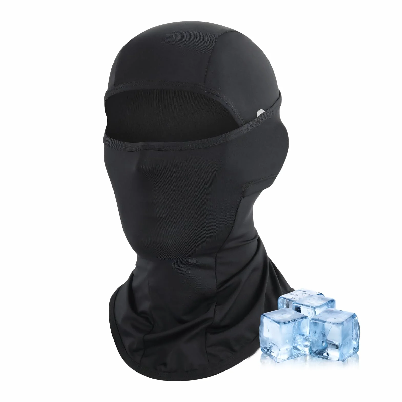 Pasamontañas Verano UPF50+ Transpirable Protección Solar Abertura Gafas Sotocasco Moto Ligero Balaclava Ciclismo Running