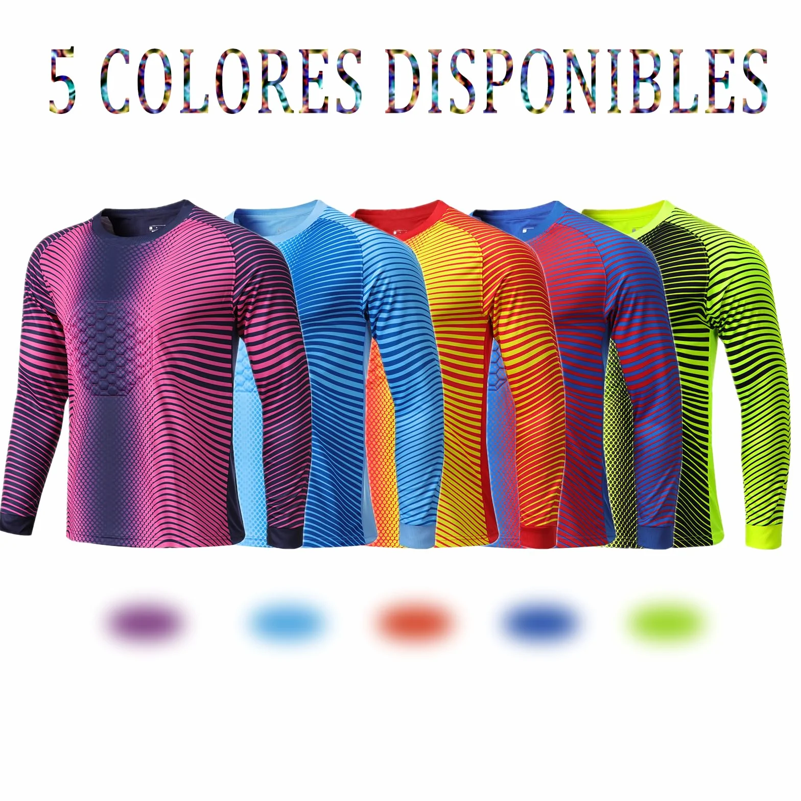 Camiseta de Portero Manga Larga Personalizable con Nombre y Número