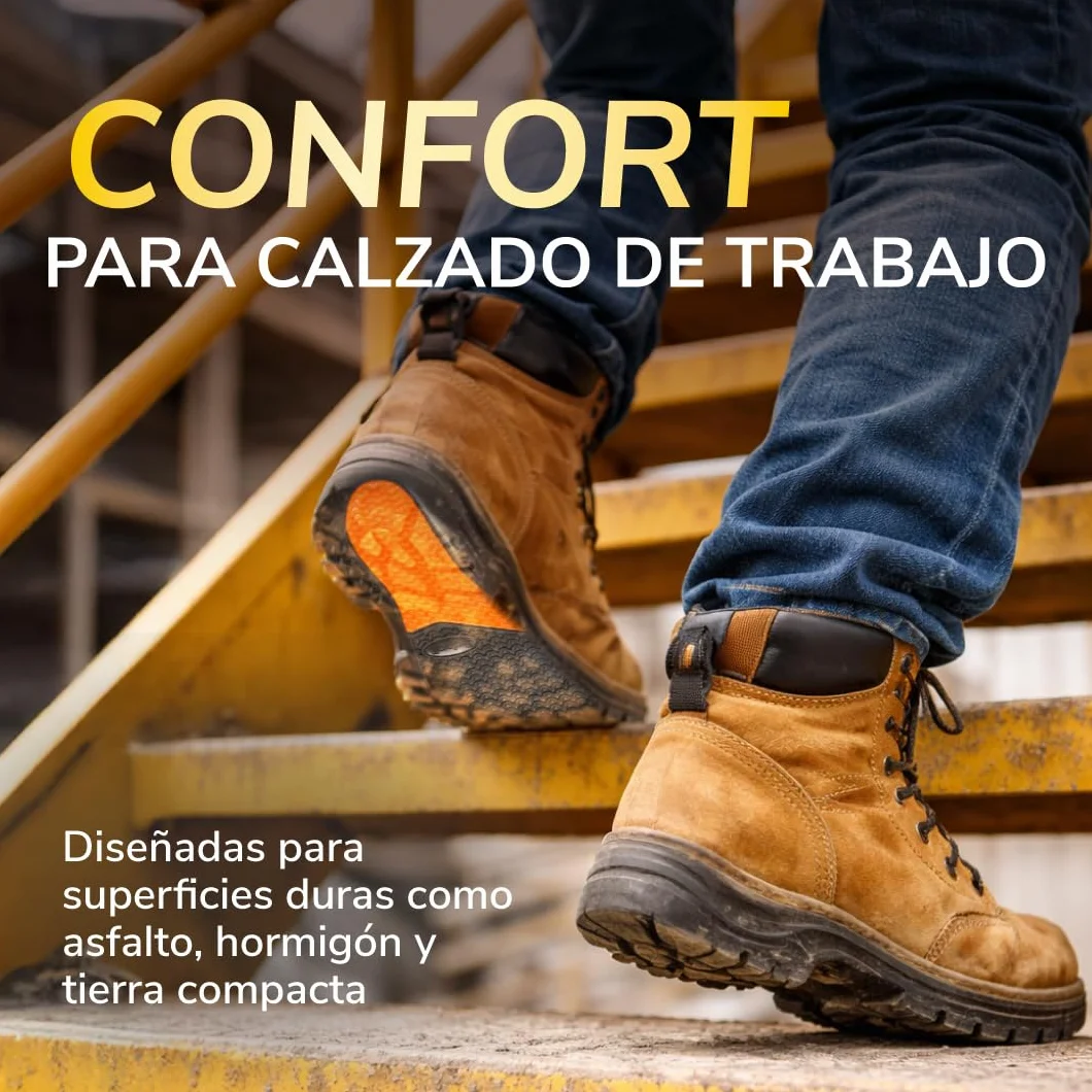 Scholl GelActiv Profesional Plantillas de Gel para Hombre Botas Zapatos Trabajo Comodidad Absorción Impactos Tecnología GelWave Talla 40-46.5
