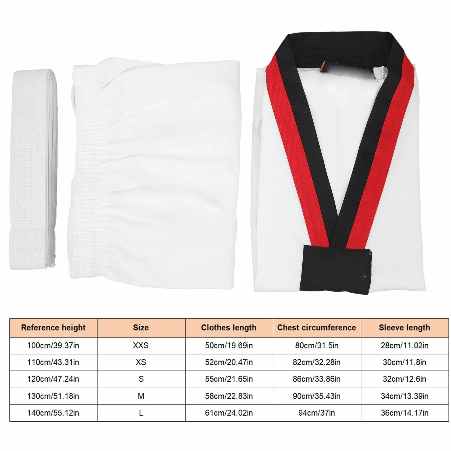 VGEBY Dobok Taekwondo para niños uniforme entrenamiento transpirable deportivo