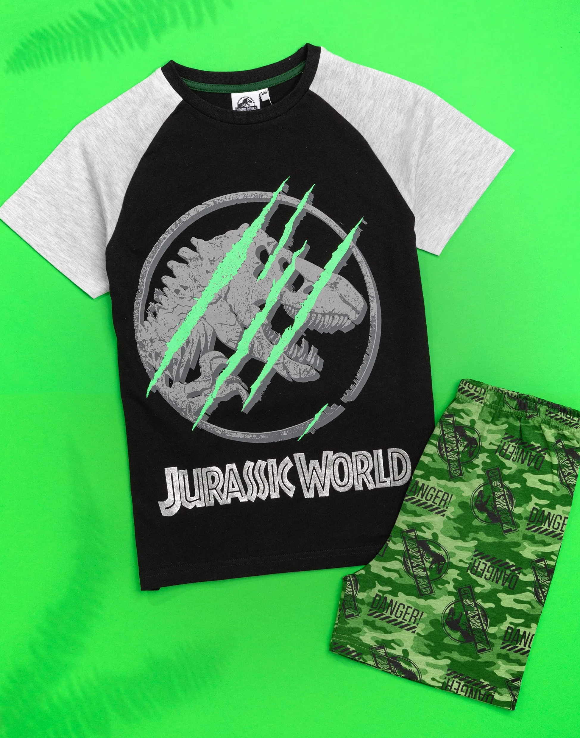 Jurassic World Pijamas Boys Kids Camo Camiseta Pantalones Cortos o Opciones de p