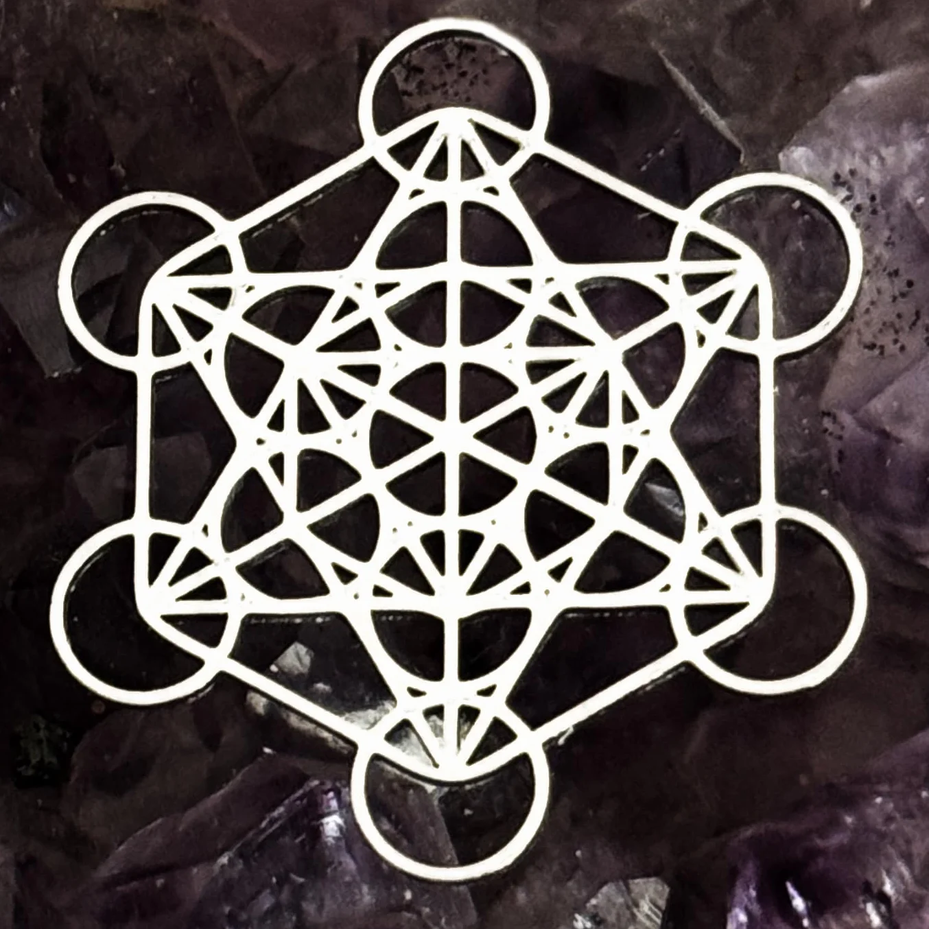 SIMBOLIKS Pendientes Metatron Geometría Sagrada Acero Inoxidable Amuleto Protección Energía Equilibrio Yoga Reiki Meditación