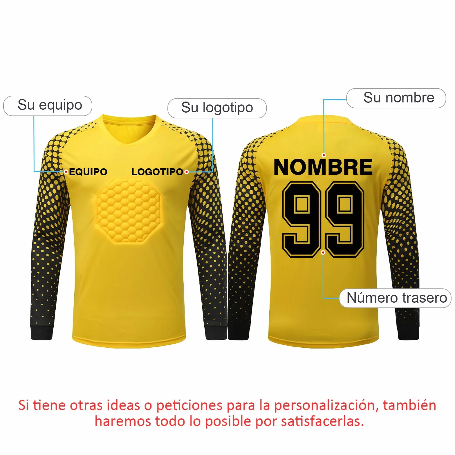Camiseta Portero Personalizado Niño Mujer Niña Hombre